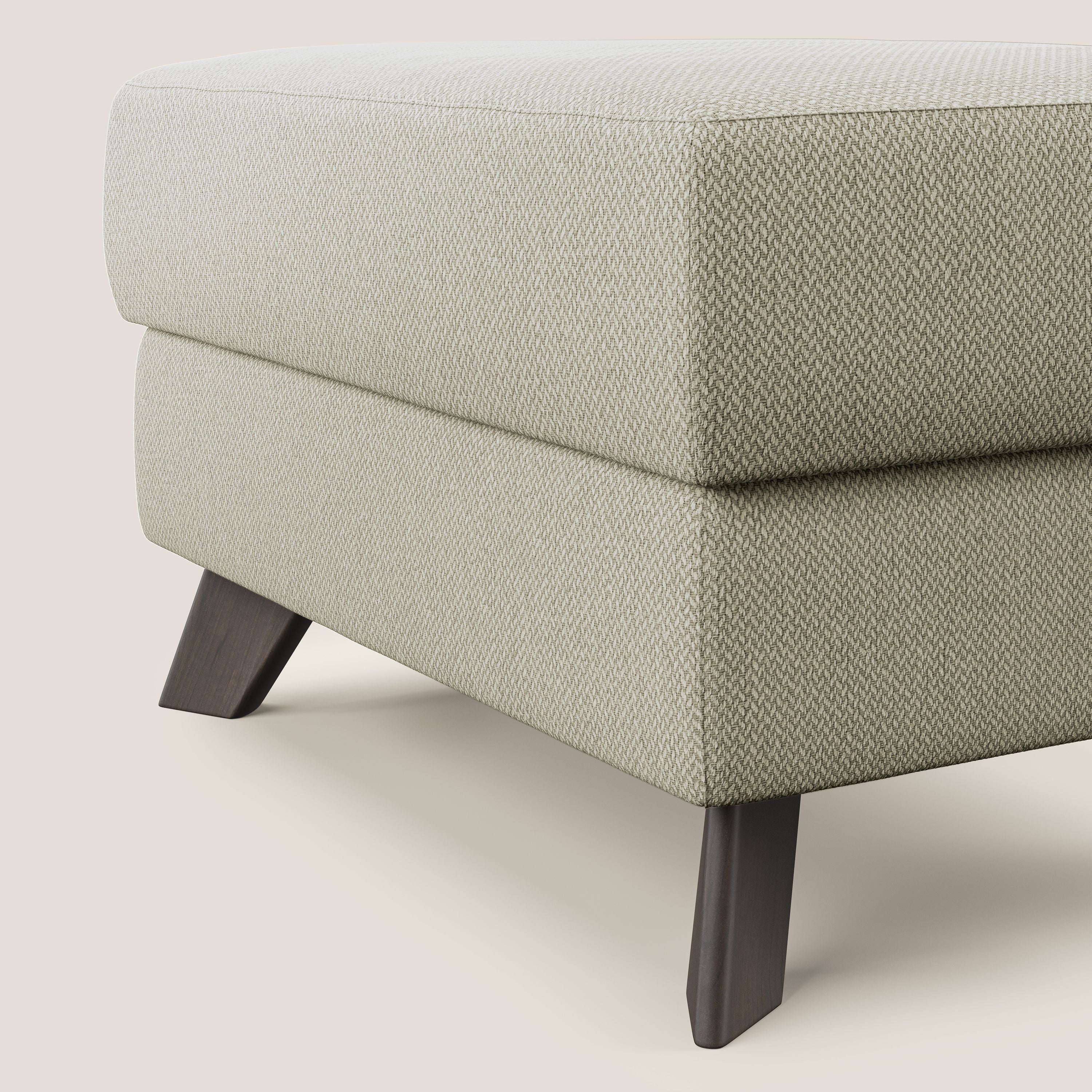 Moon Pouf coffre aux pieds hauts en tissu détachable avec l'eau T05 crème - Image 4