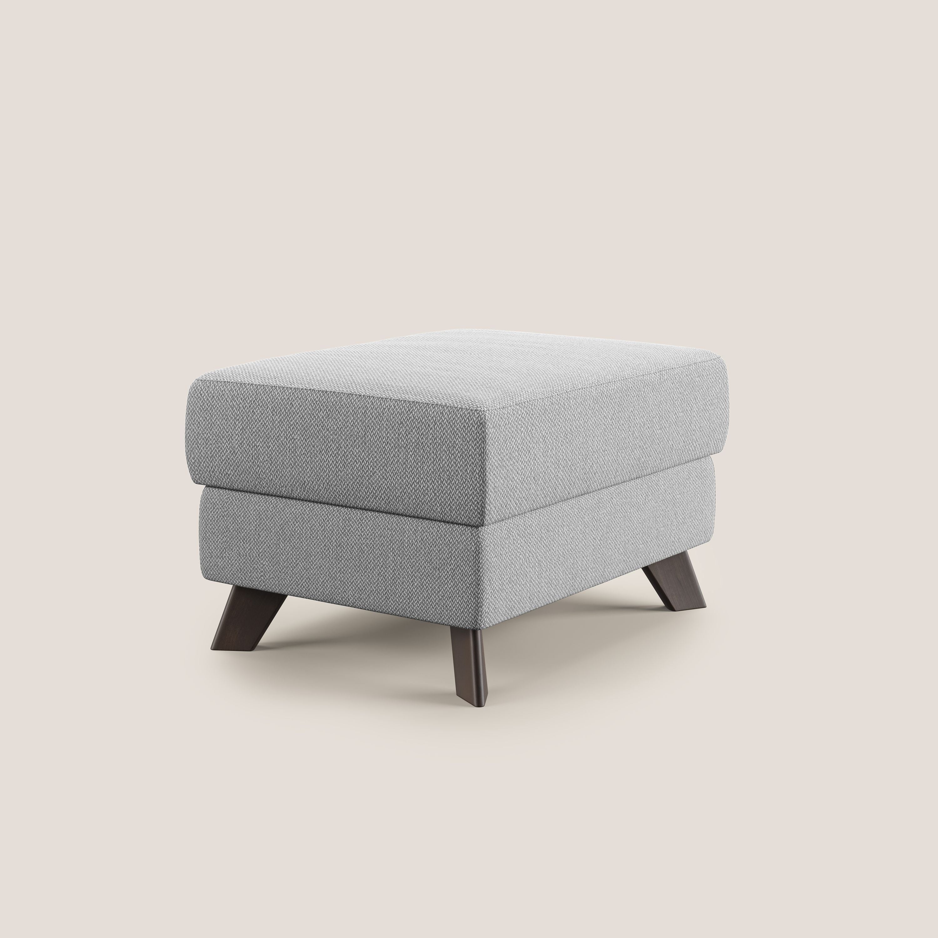 Moon Pouf coffre aux pieds hauts en tissu détachable avec l'eau T05 gris - Image 3