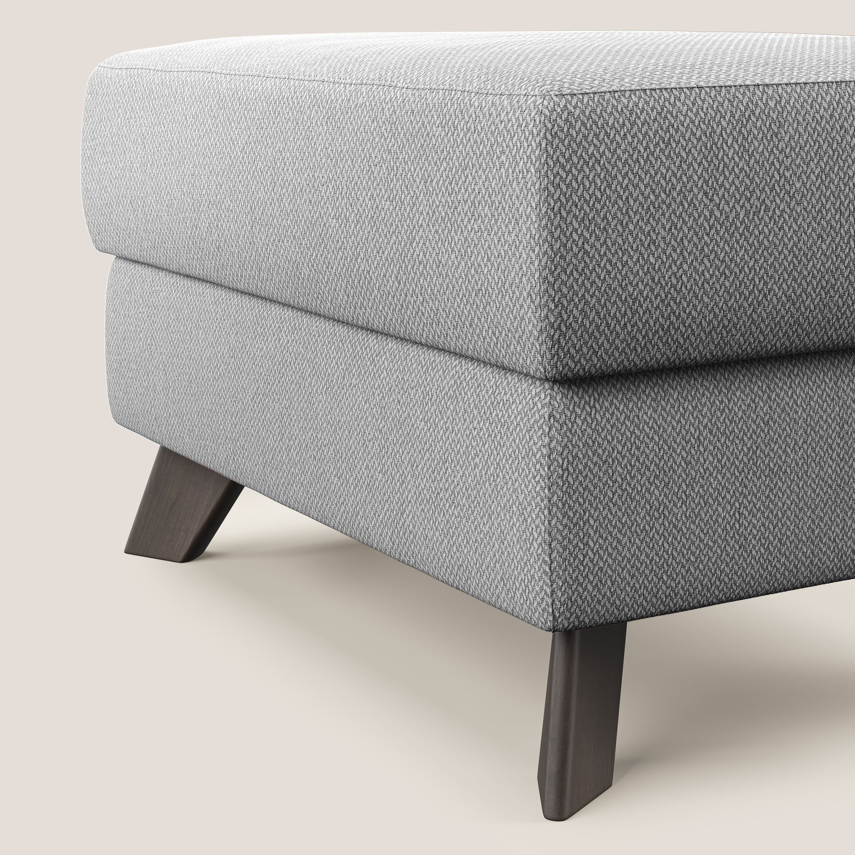 Moon Pouf coffre aux pieds hauts en tissu détachable avec l'eau T05 gris - Image 4