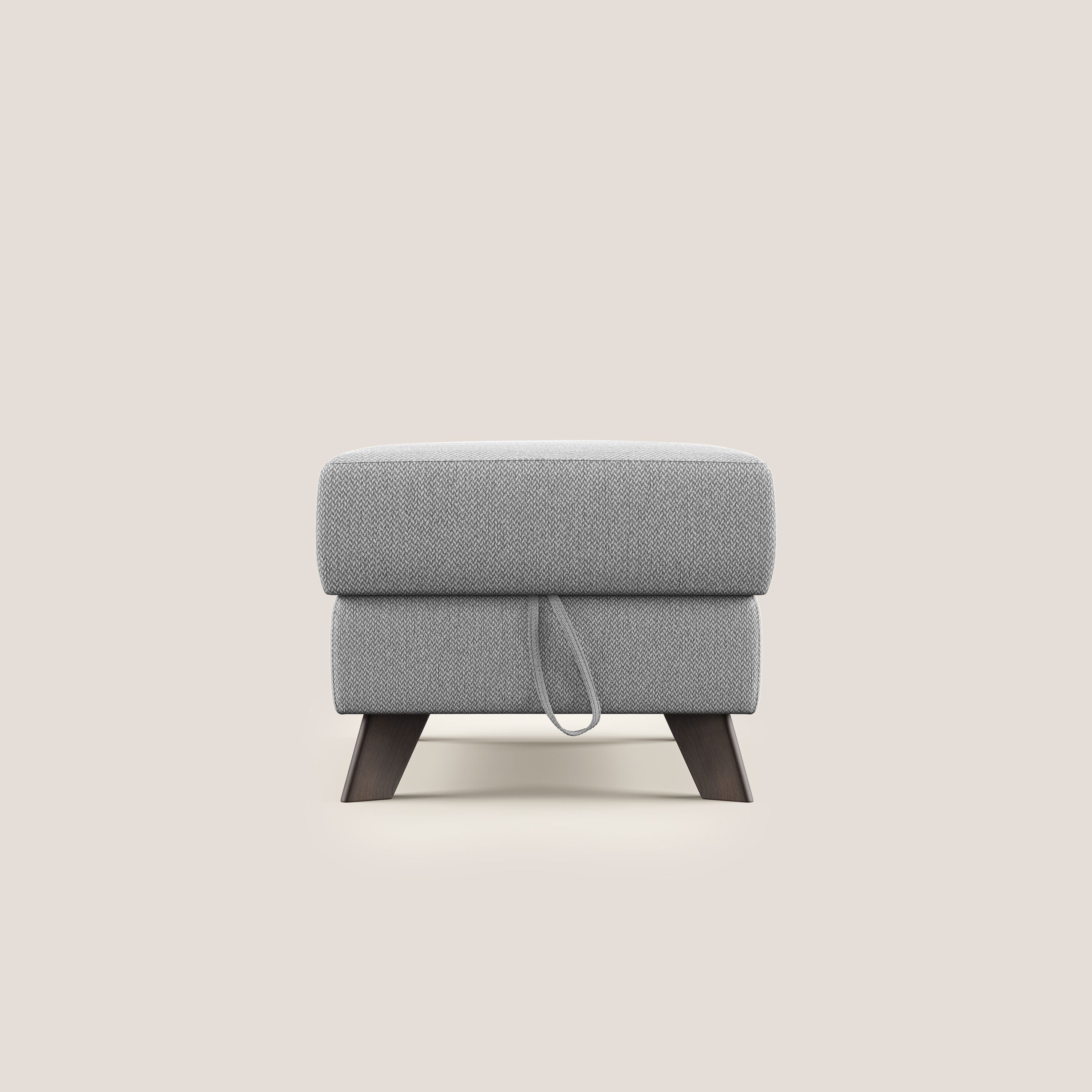 Moon Pouf coffre aux pieds hauts en tissu détachable avec l'eau T05 gris - Image 7