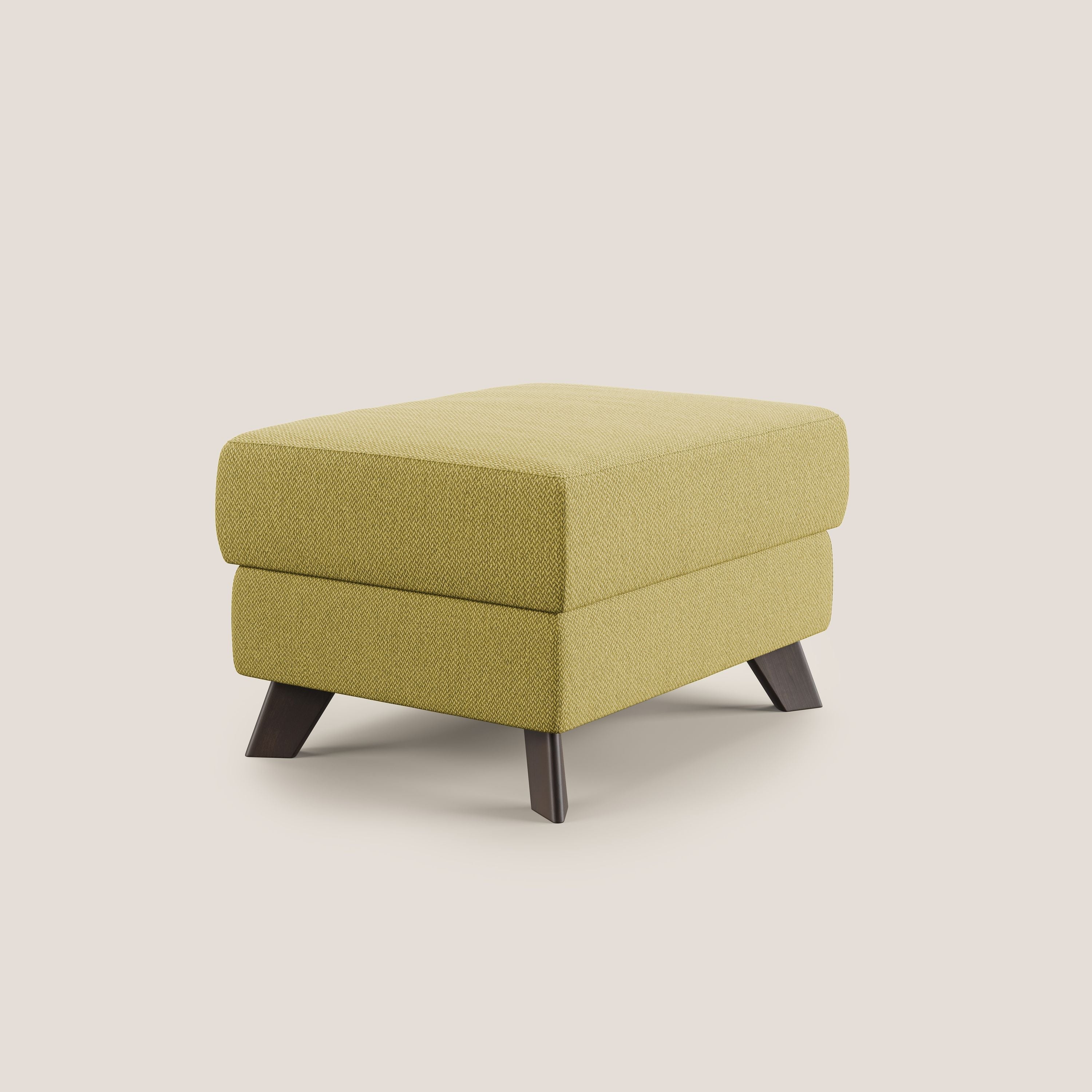 Moon Pouf coffre aux pieds hauts en tissu détachable avec l'eau T05 jaune - Image 3