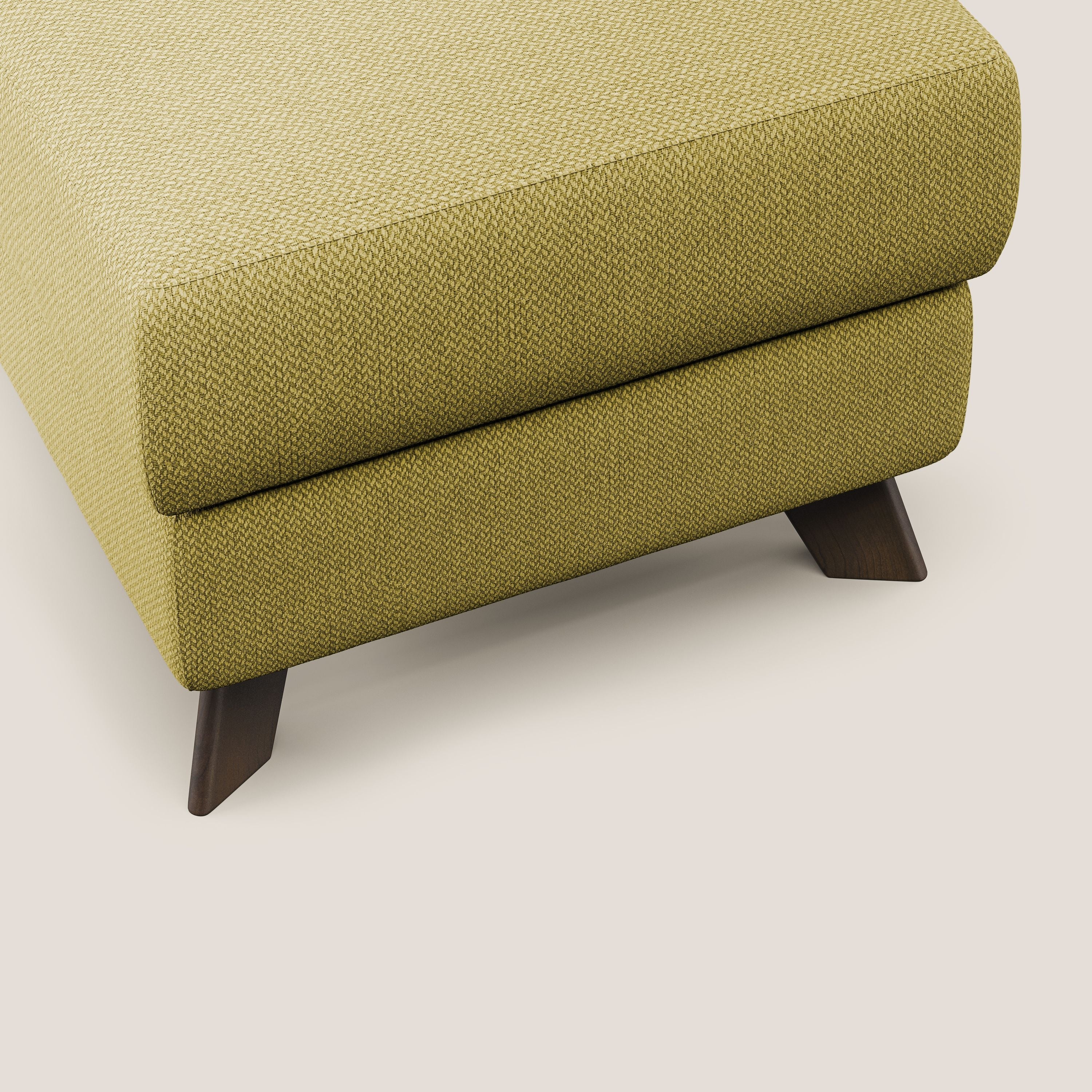 Moon Pouf coffre aux pieds hauts en tissu détachable avec l'eau T05 jaune - Image 5