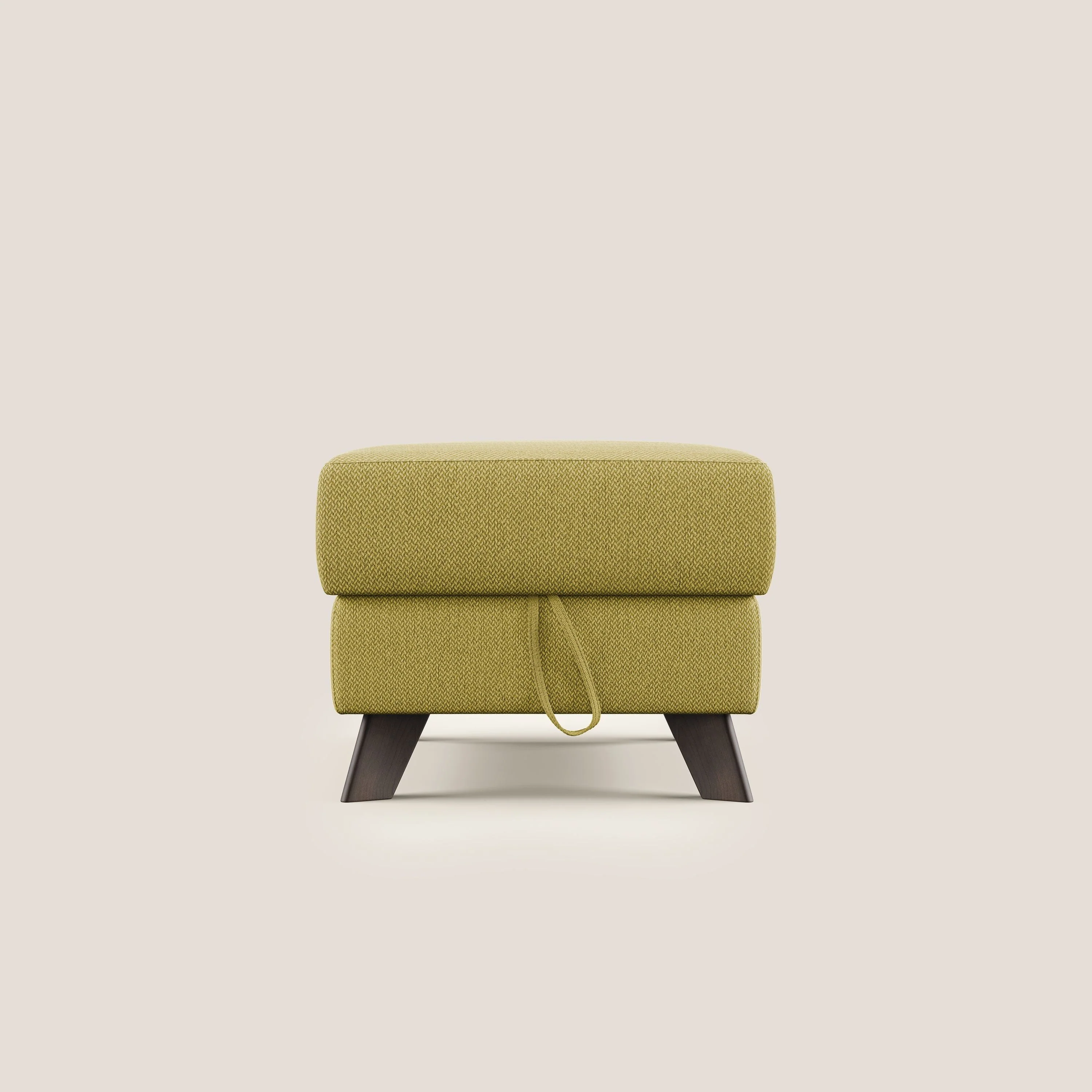Moon Pouf coffre aux pieds hauts en tissu détachable avec l'eau T05 jaune - Image 7