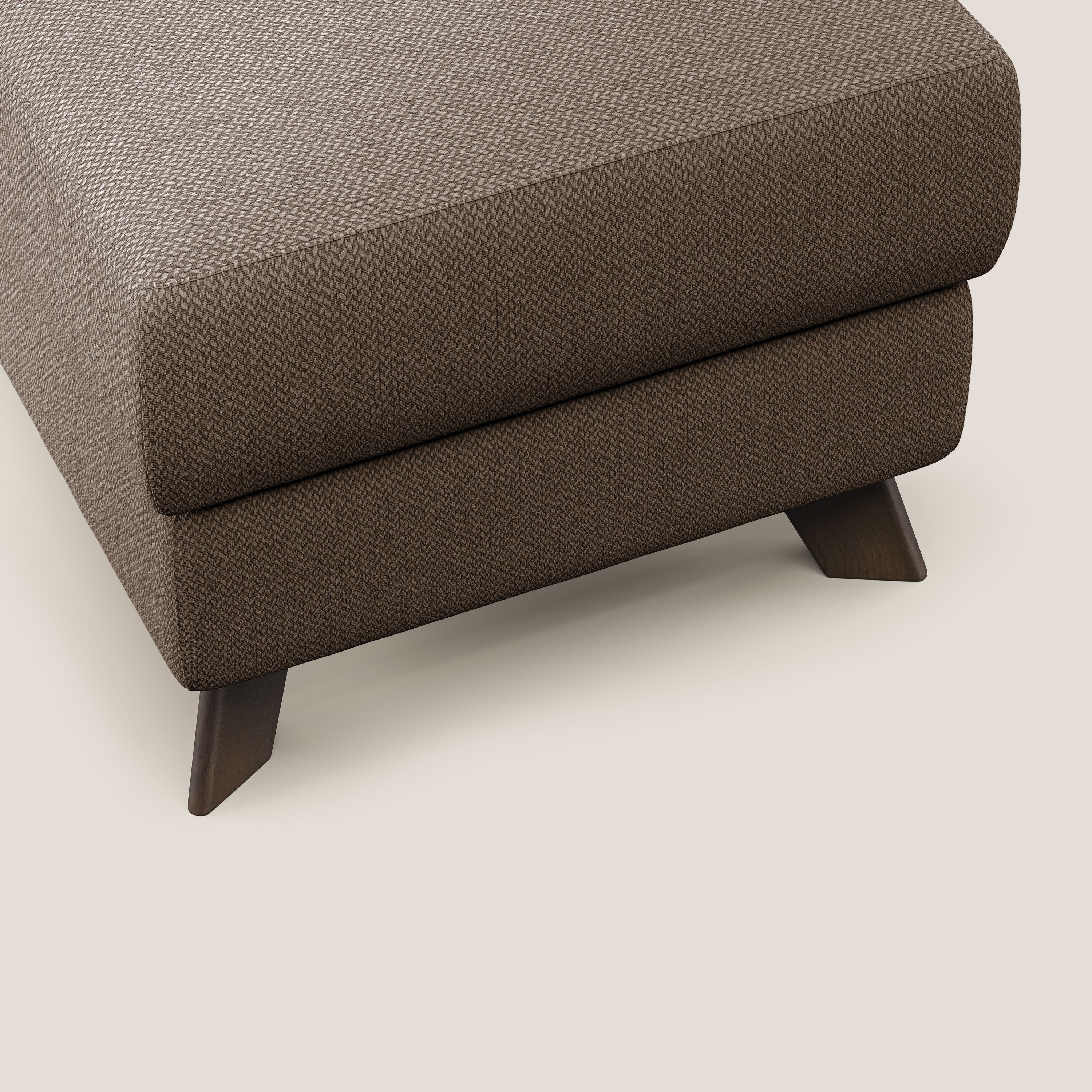 Moon Pouf coffre aux pieds hauts en tissu détachable avec l'eau T05 marron - Image 5