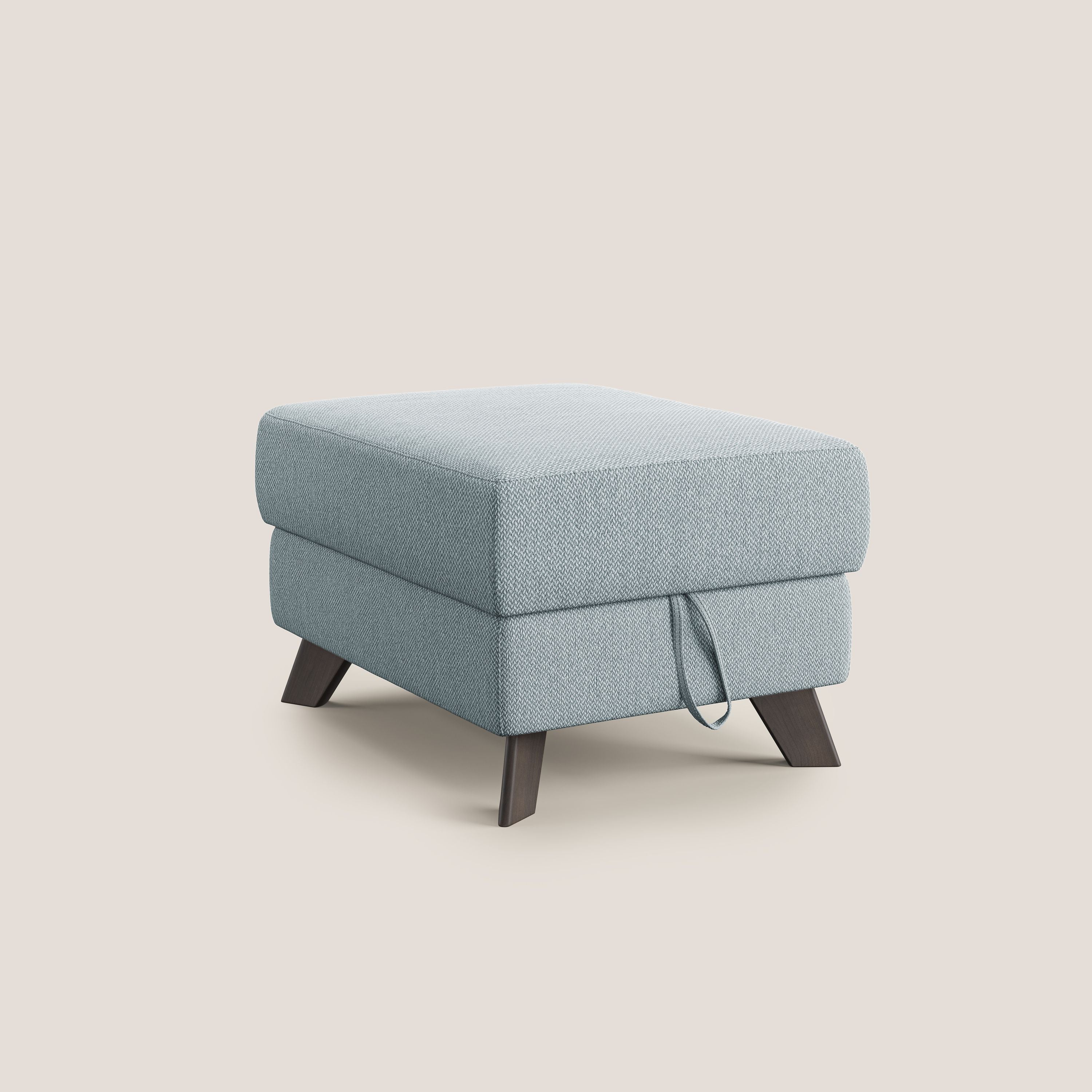 Moon Pouf coffre aux pieds hauts en tissu détachable avec l'eau T05 sucre glace - Image 8