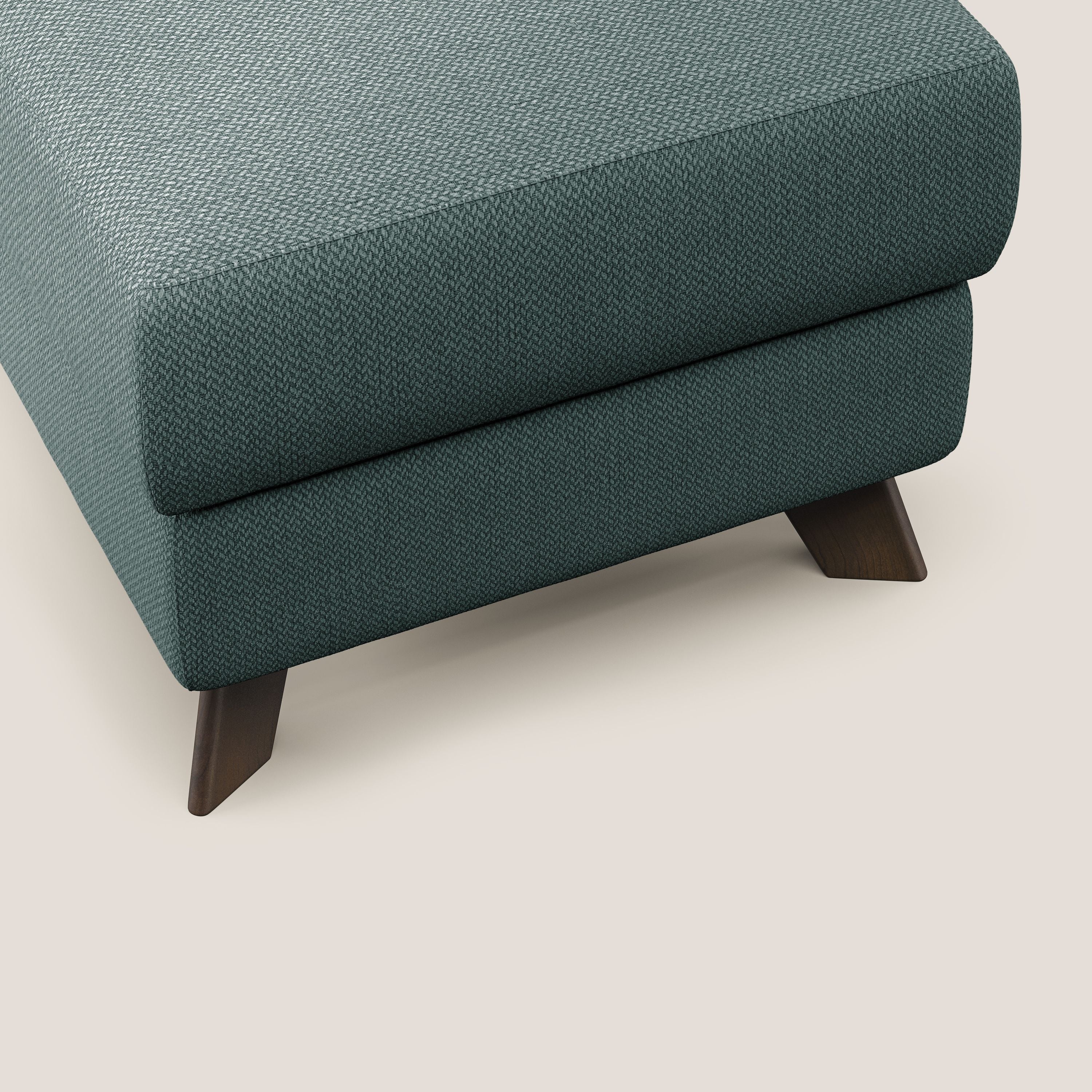 Moon Pouf coffre aux pieds hauts en tissu détachable avec l'eau T05 vert - Image 5