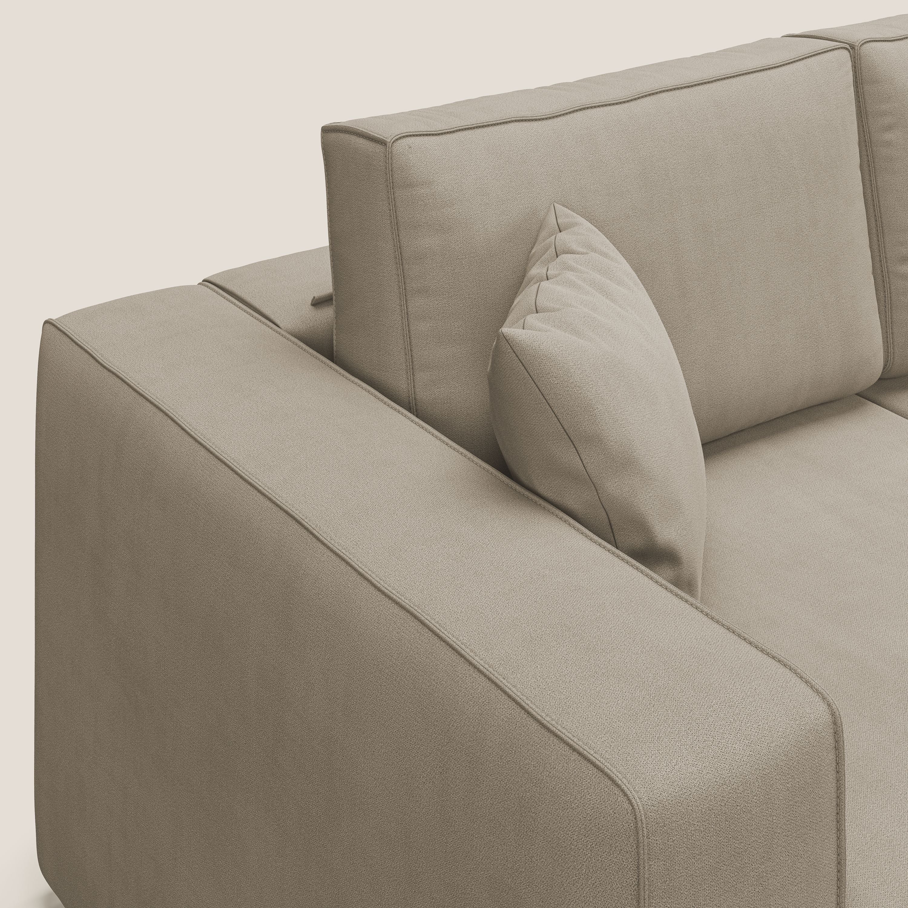 Morfeo Canapé avec 3 assises extractibles en tissu doux imperméable T02 beige - Image 6