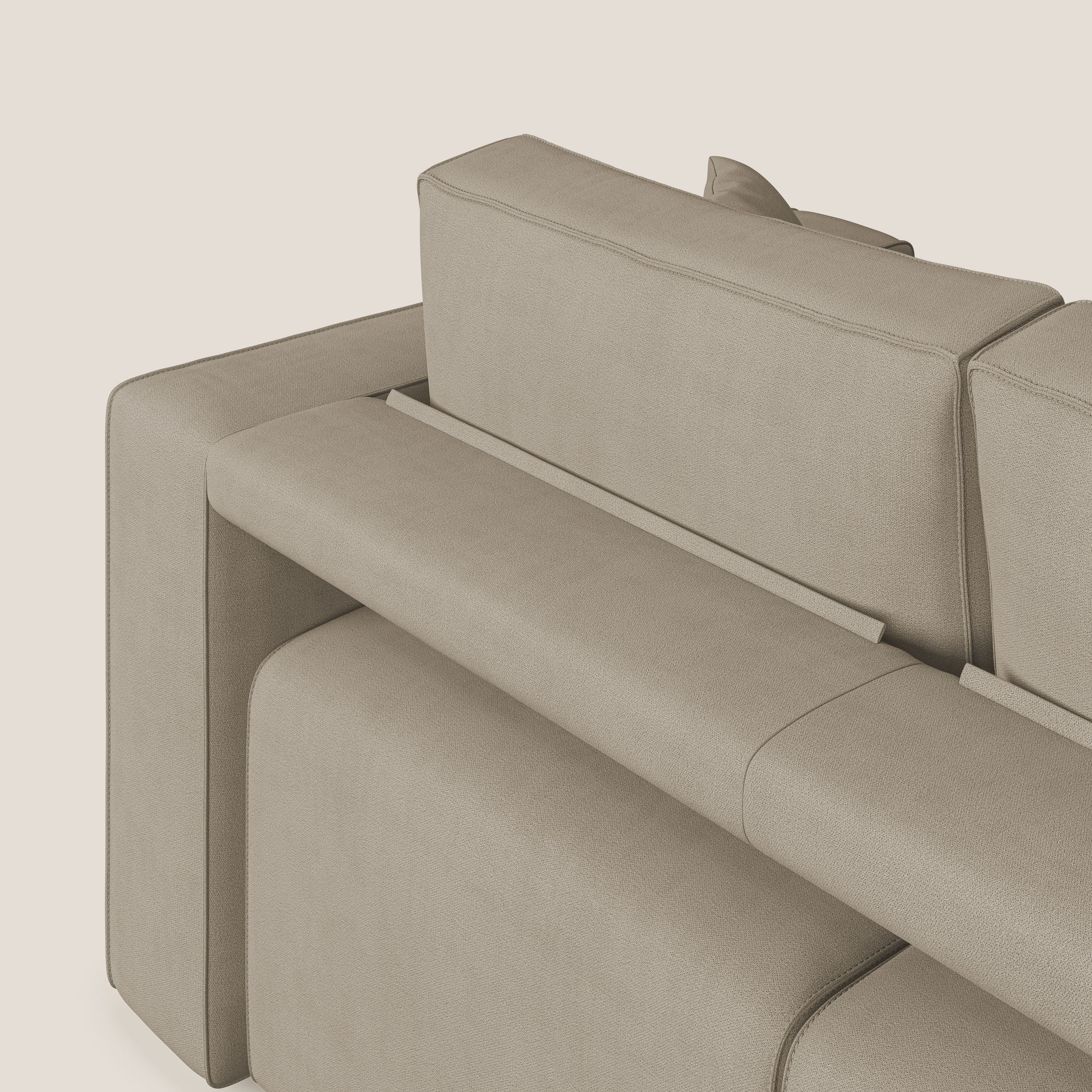 Morfeo Canapé avec 3 assises extractibles en tissu doux imperméable T02 beige - Image 7
