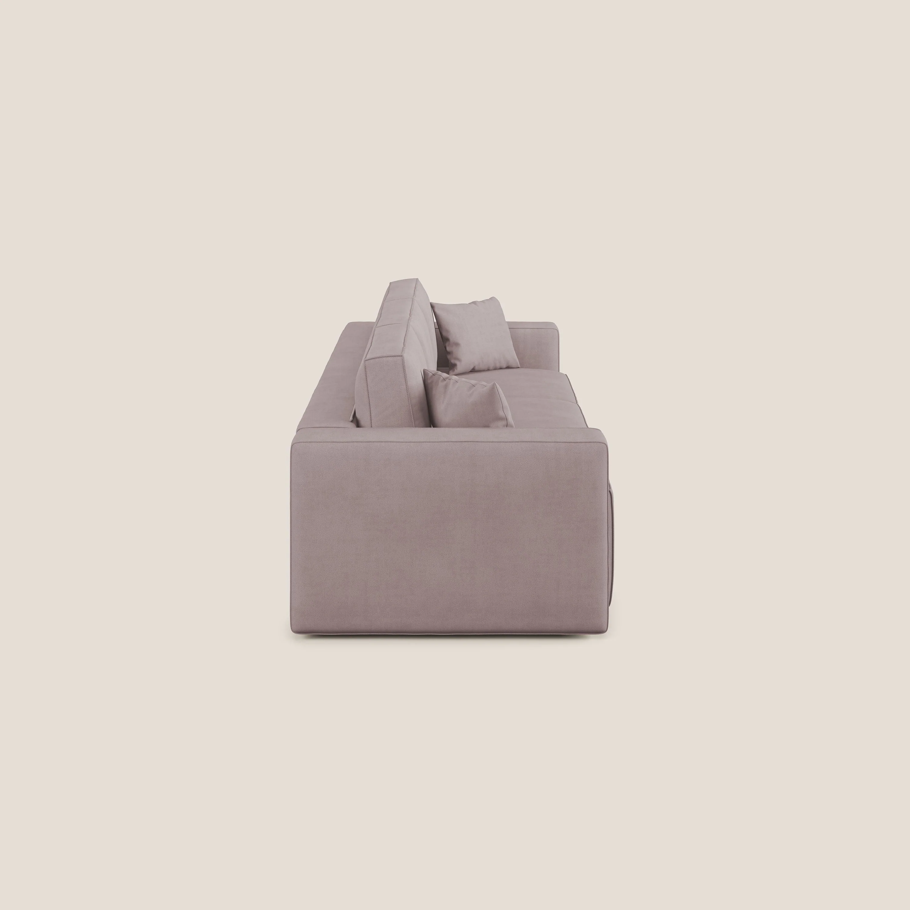 Morfeo Canapé avec 3 assises extractibles en tissu doux imperméable T02 rose - Image 4