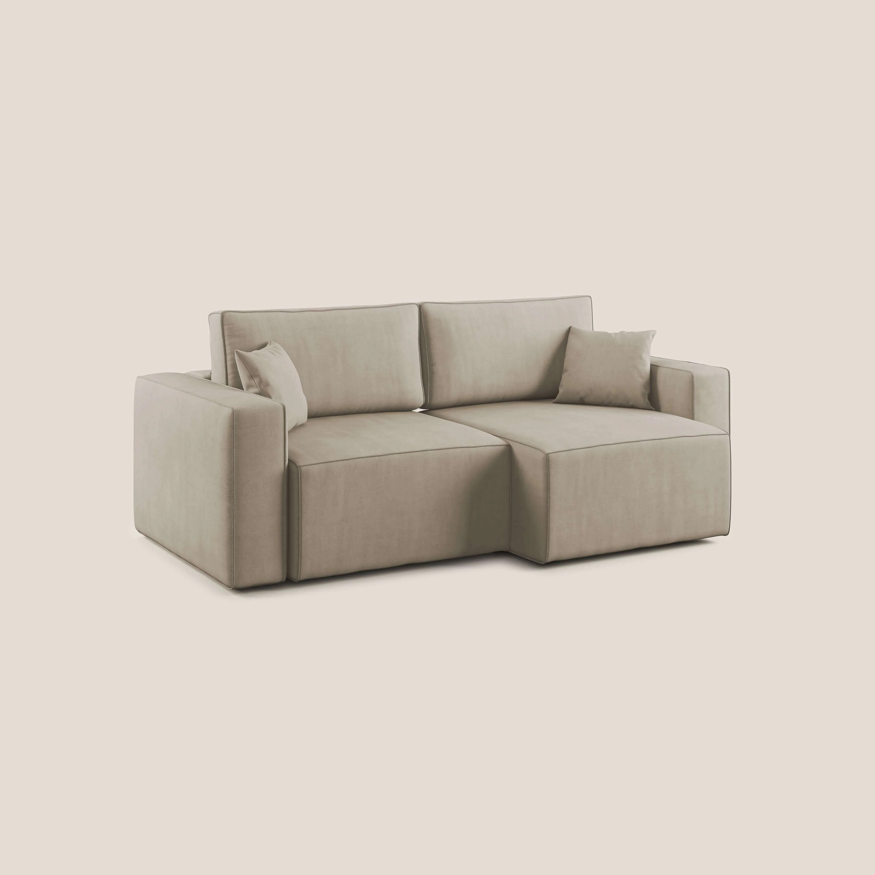Morfeo canapé avec assise extractible en tissu imperméable T02 beige - Image 2