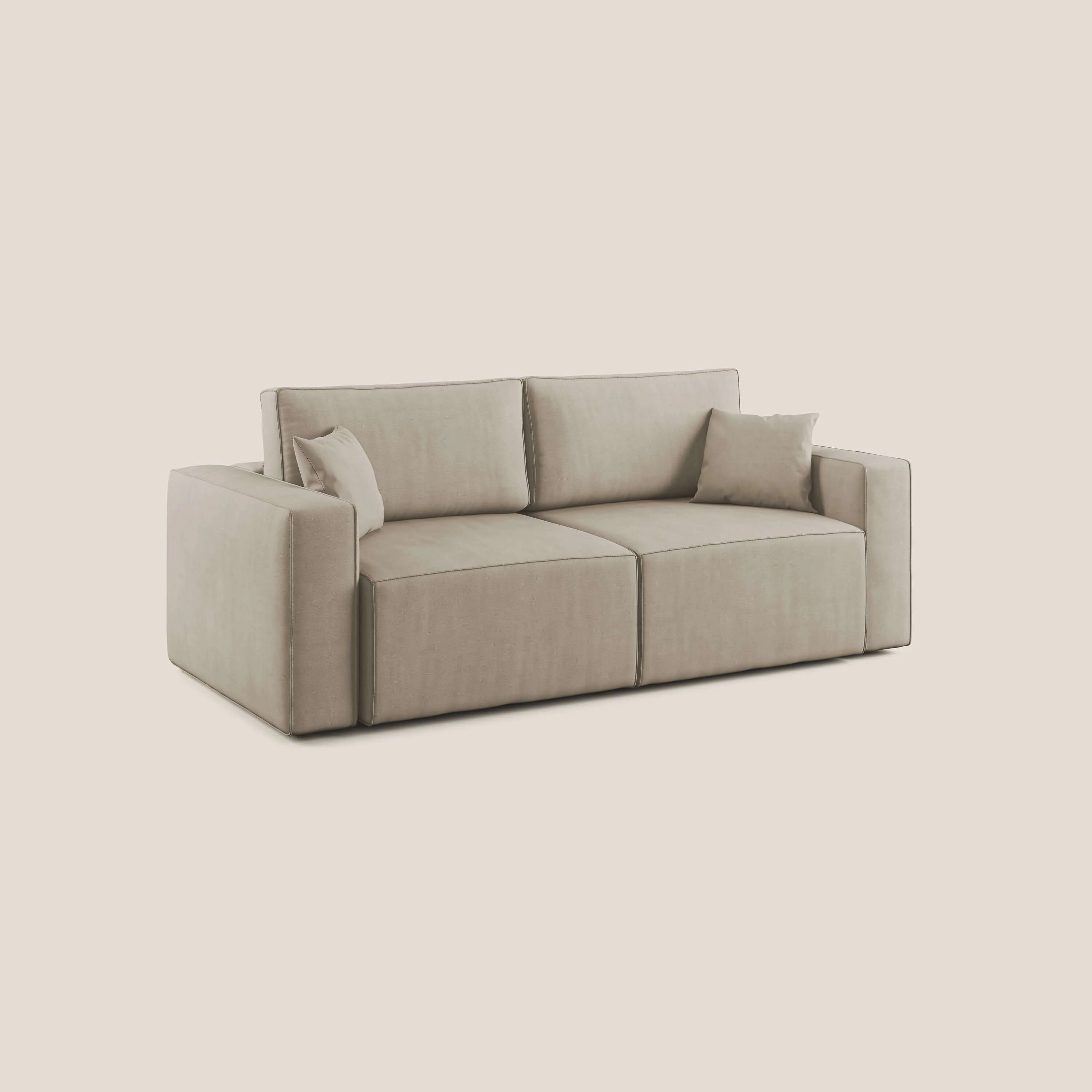 Morfeo canapé avec assise extractible en tissu imperméable T02 beige - Image 3