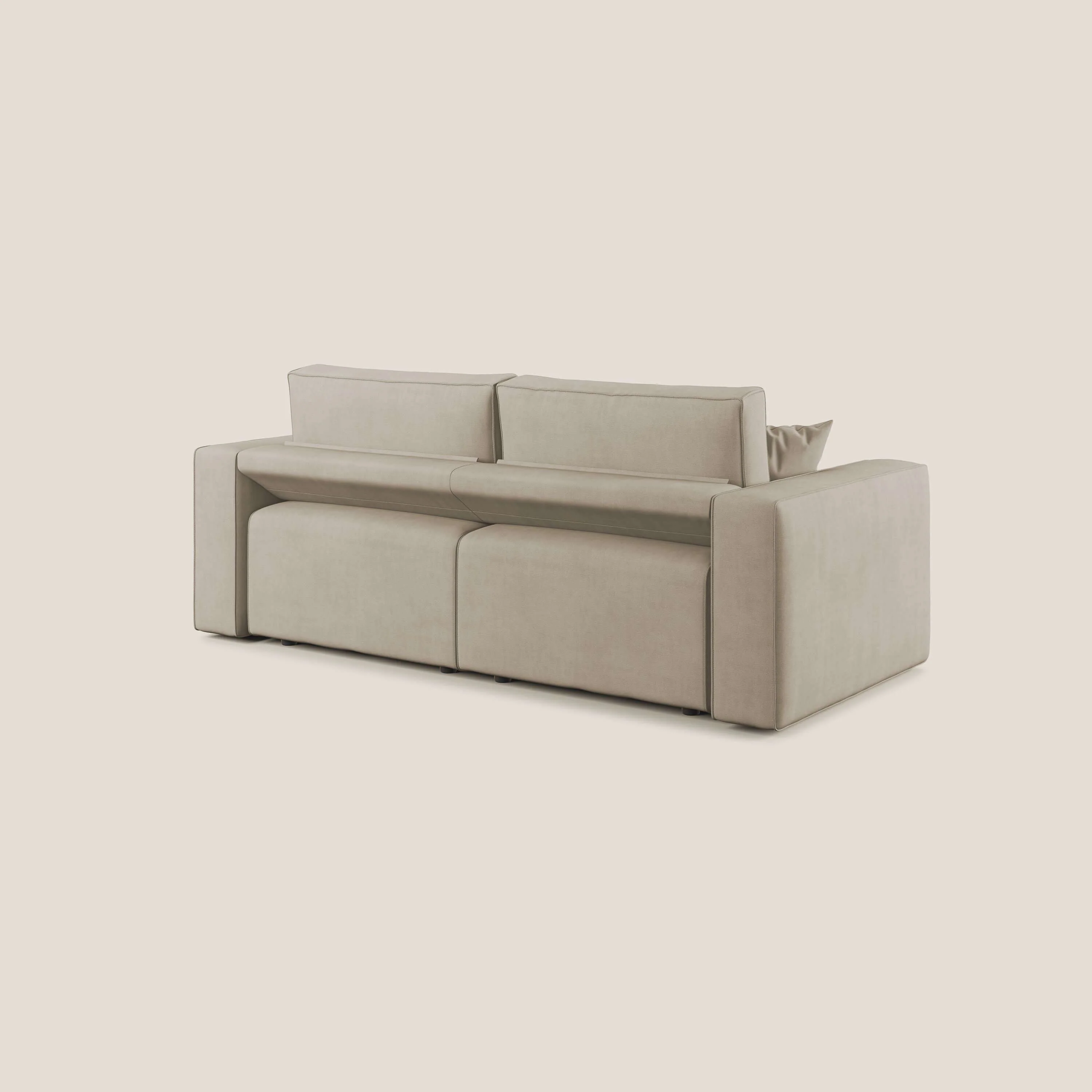Morfeo canapé avec assise extractible en tissu imperméable T02 beige - Image 6
