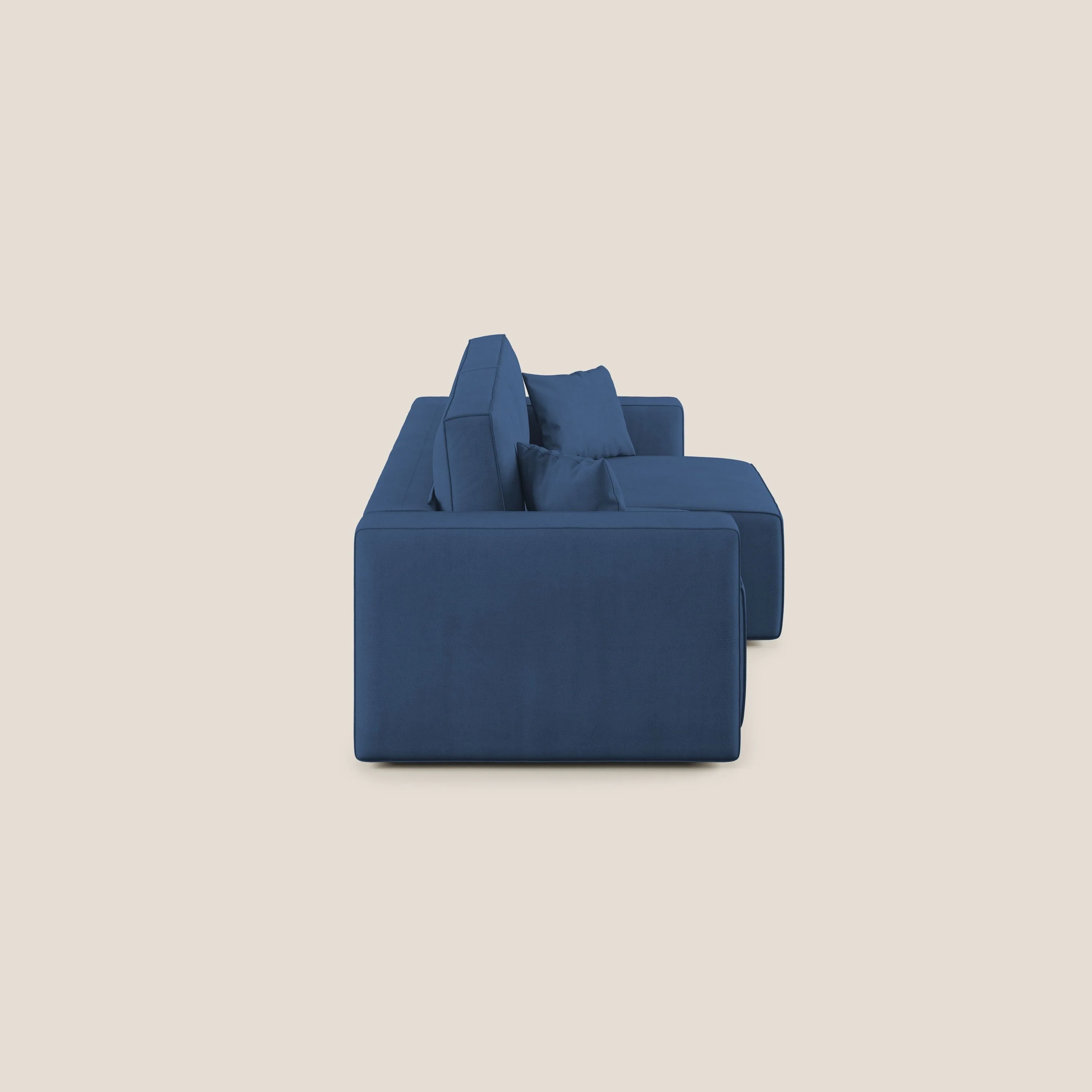 Morfeo canapé avec assise extractible en tissu imperméable T02 bleu - Image 11