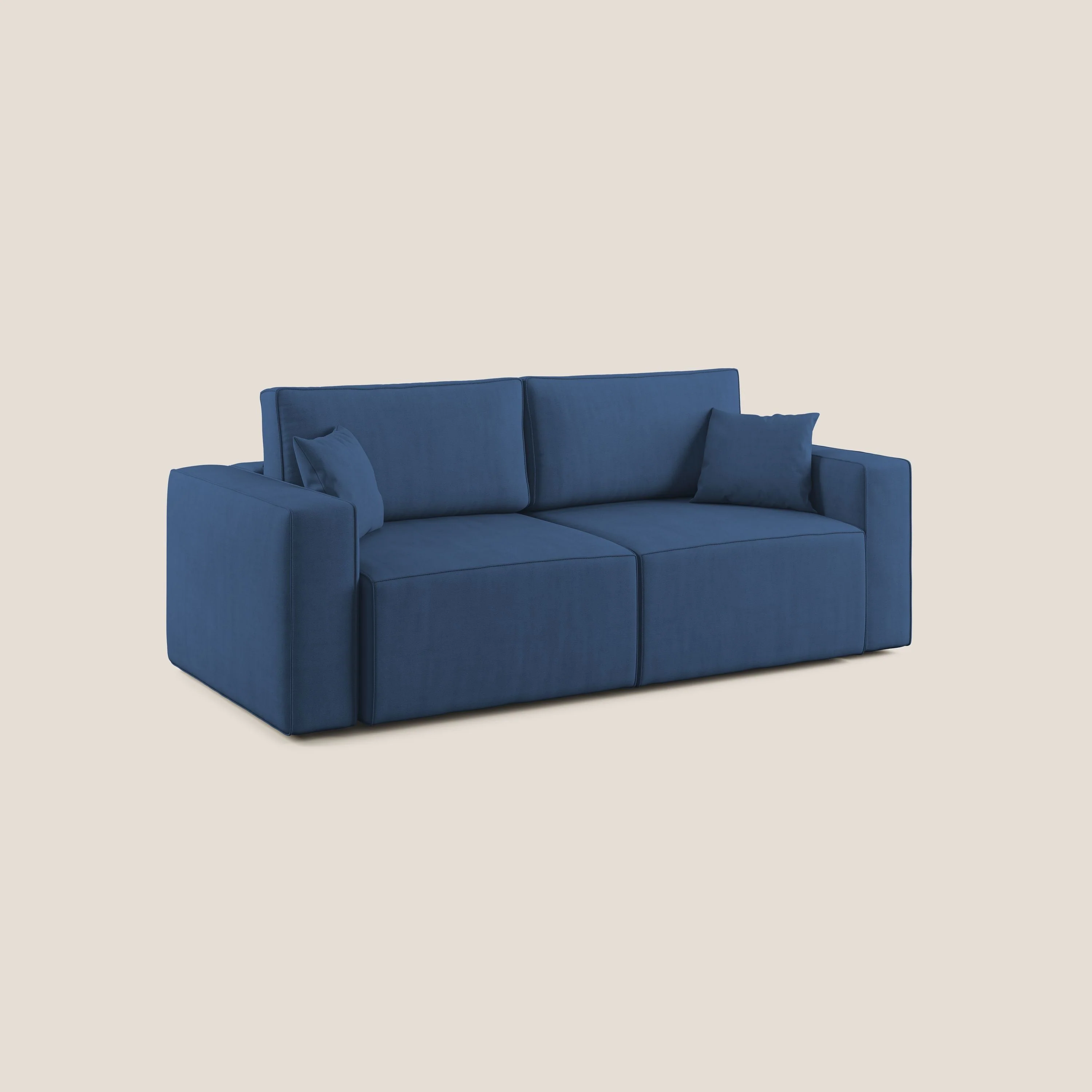 Morfeo canapé avec assise extractible en tissu imperméable T02 bleu - Image 3