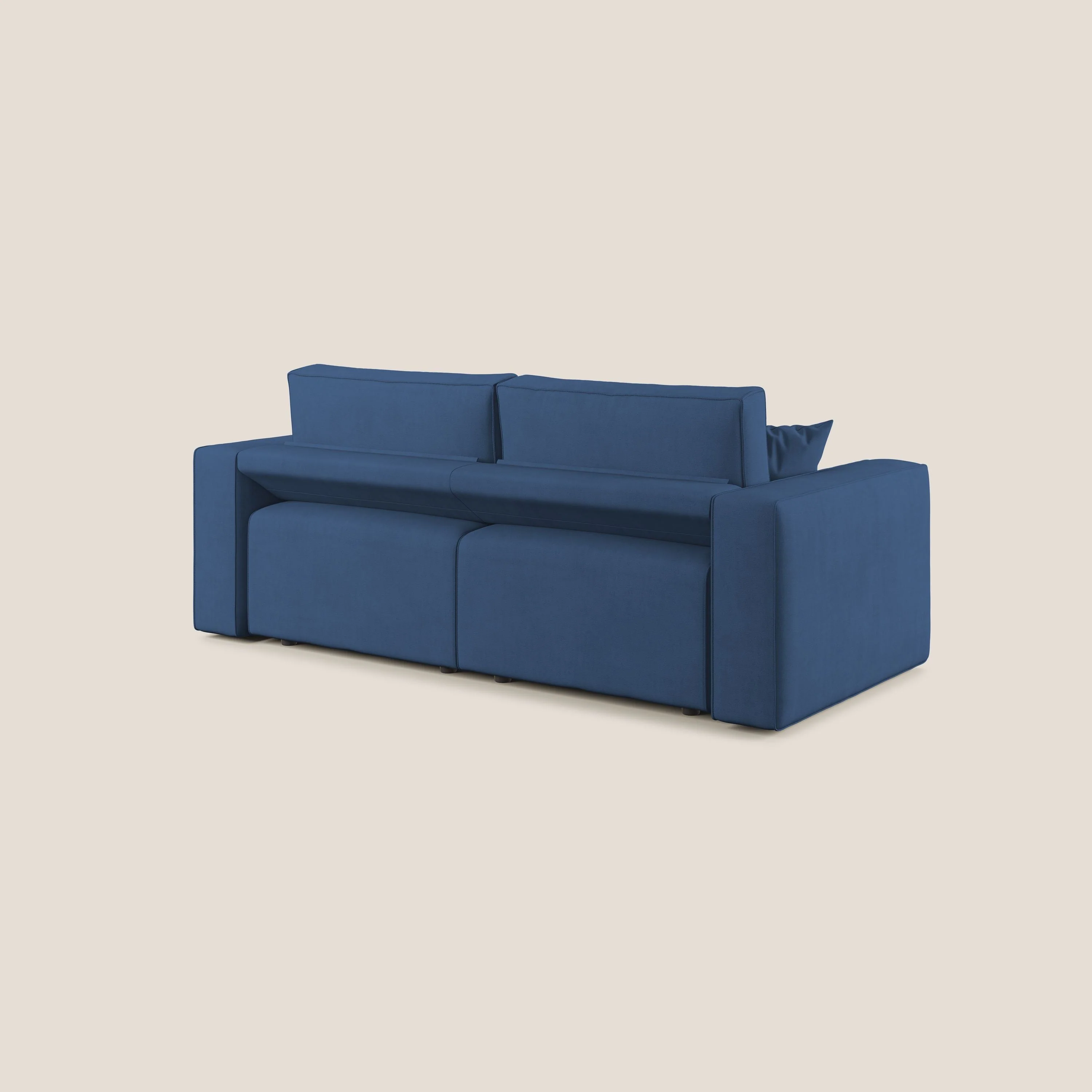 Morfeo canapé avec assise extractible en tissu imperméable T02 bleu - Image 6