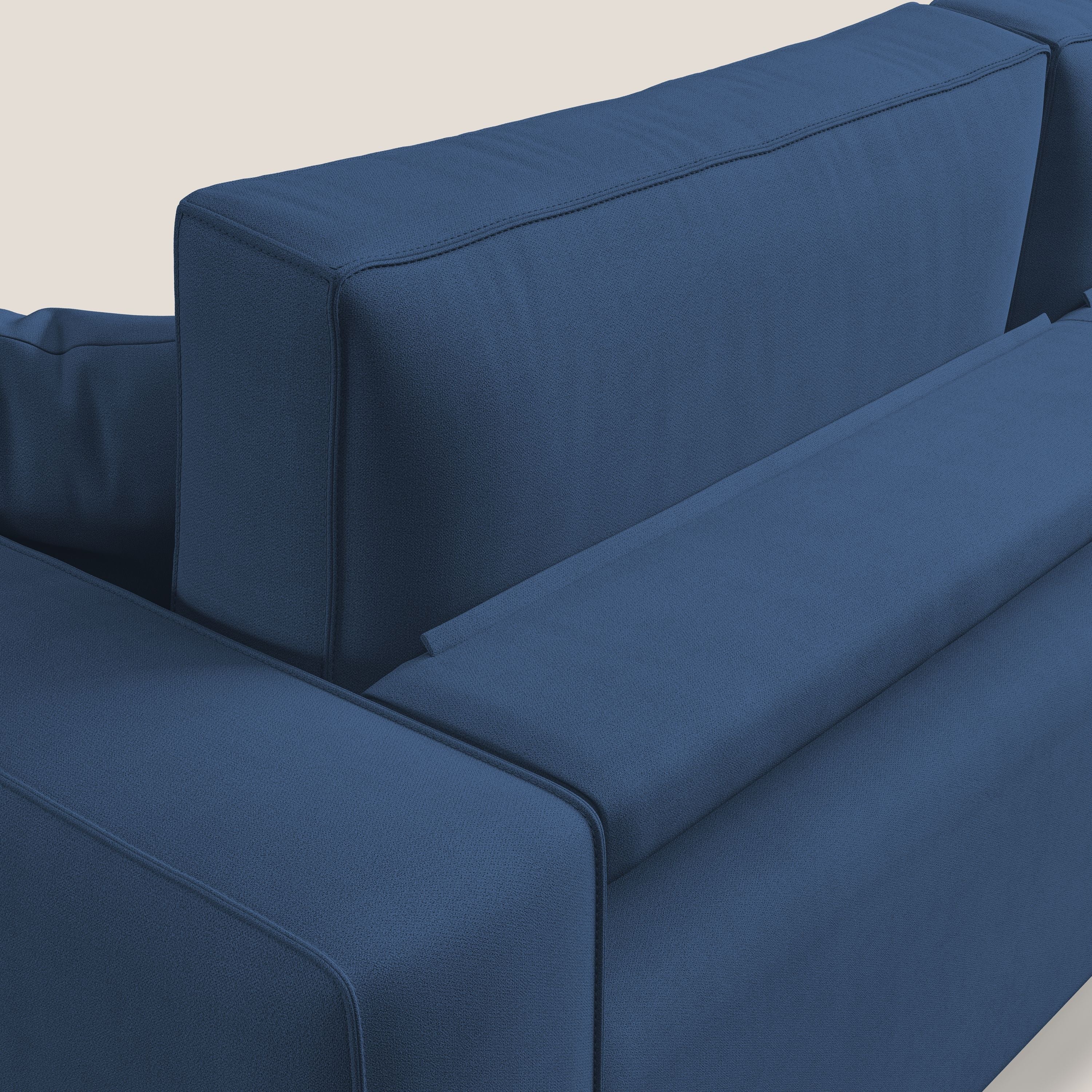 Morfeo canapé avec assise extractible en tissu imperméable T02 bleu - Image 8