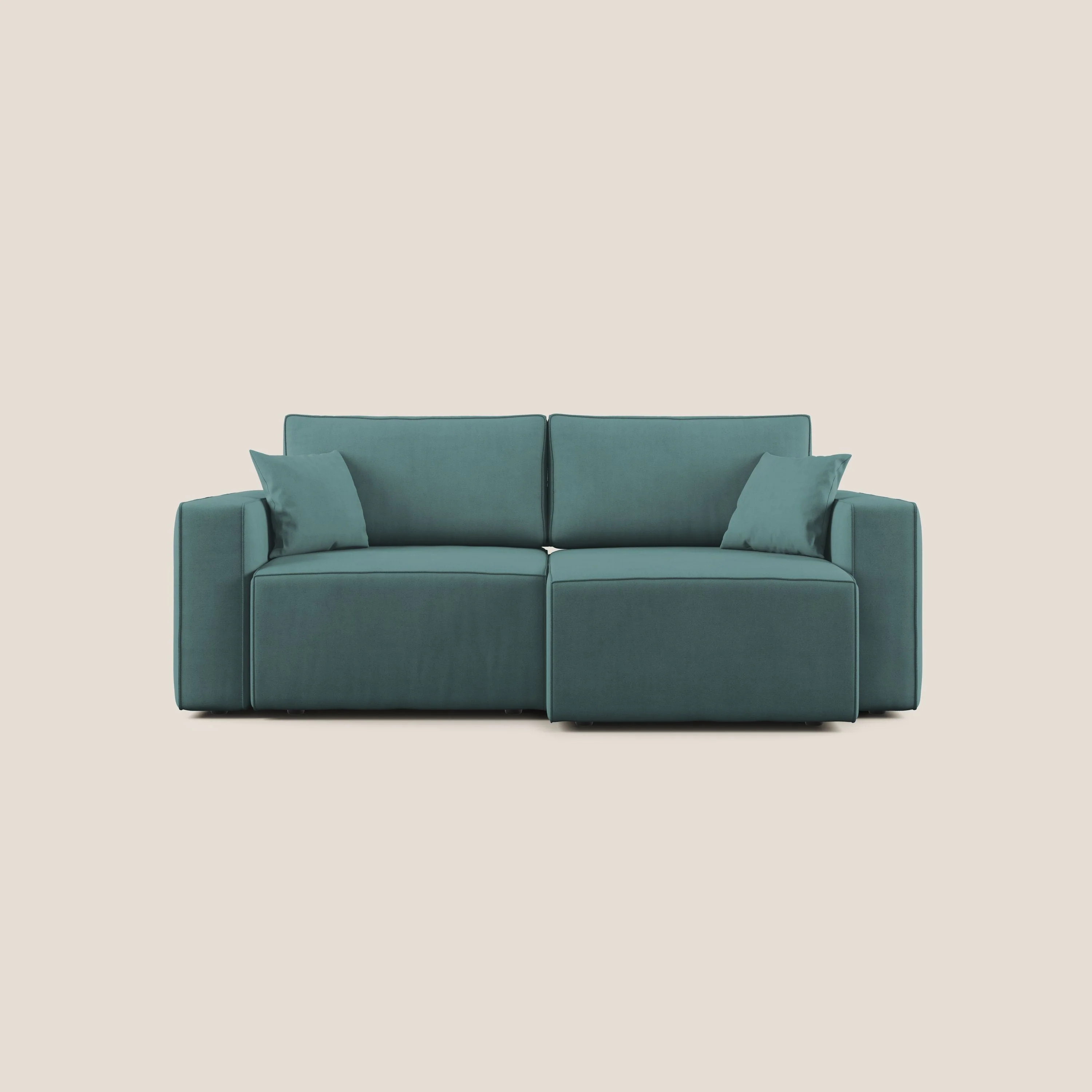 Morfeo canapé avec assise extractible en tissu imperméable T02 bleu canard - Image 10