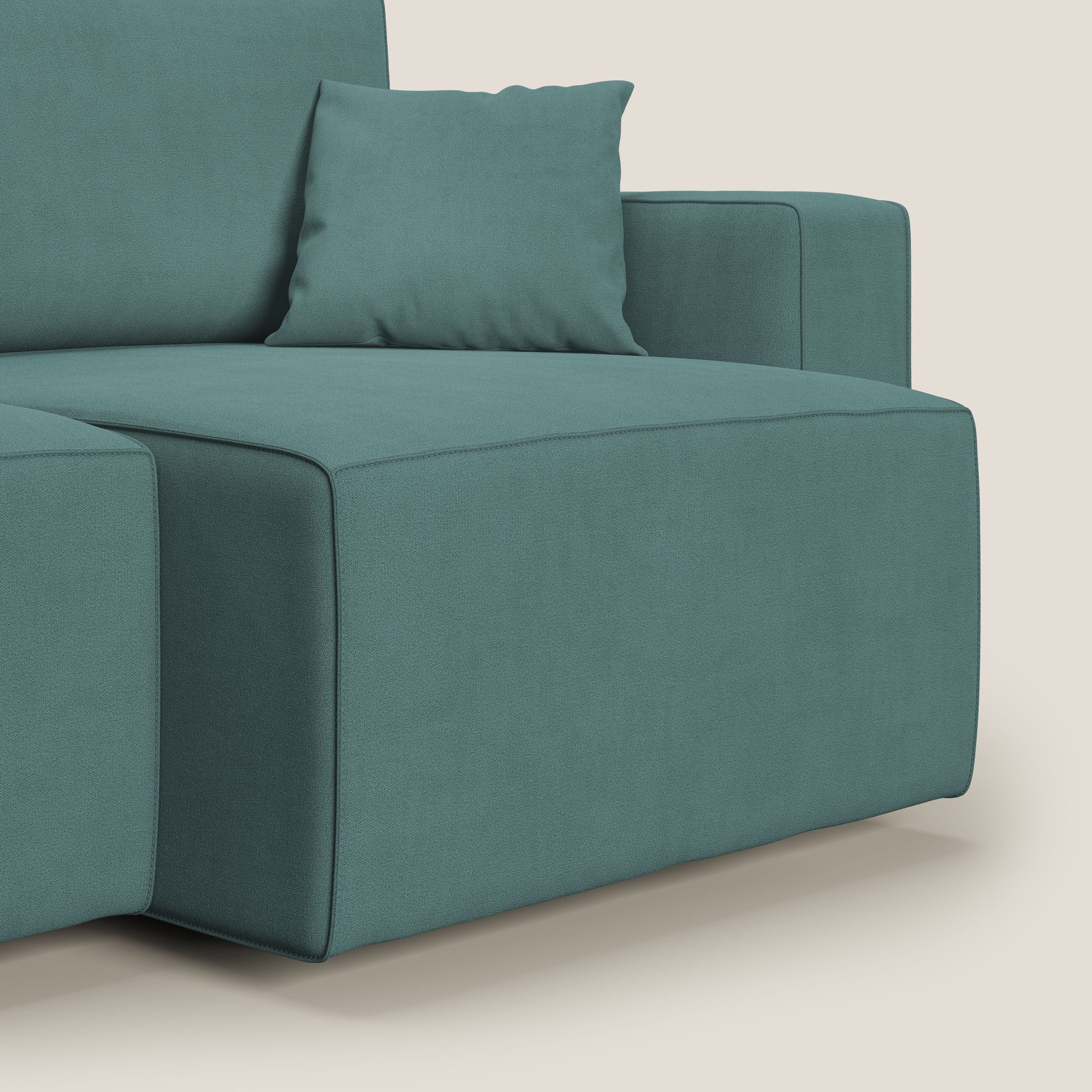 Morfeo canapé avec assise extractible en tissu imperméable T02 bleu canard - Image 13