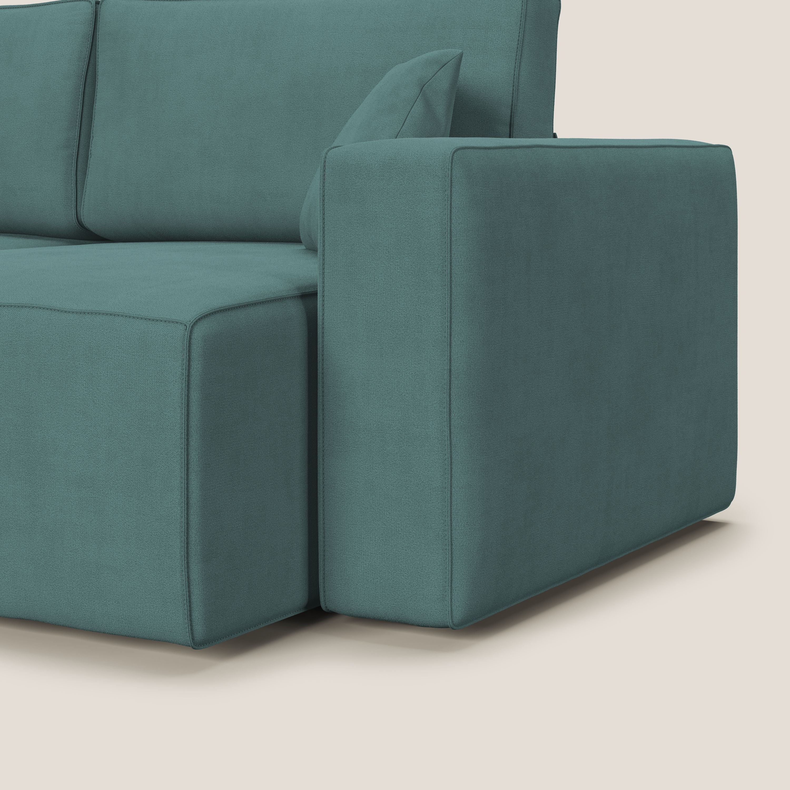 Morfeo canapé avec assise extractible en tissu imperméable T02 bleu canard - Image 14