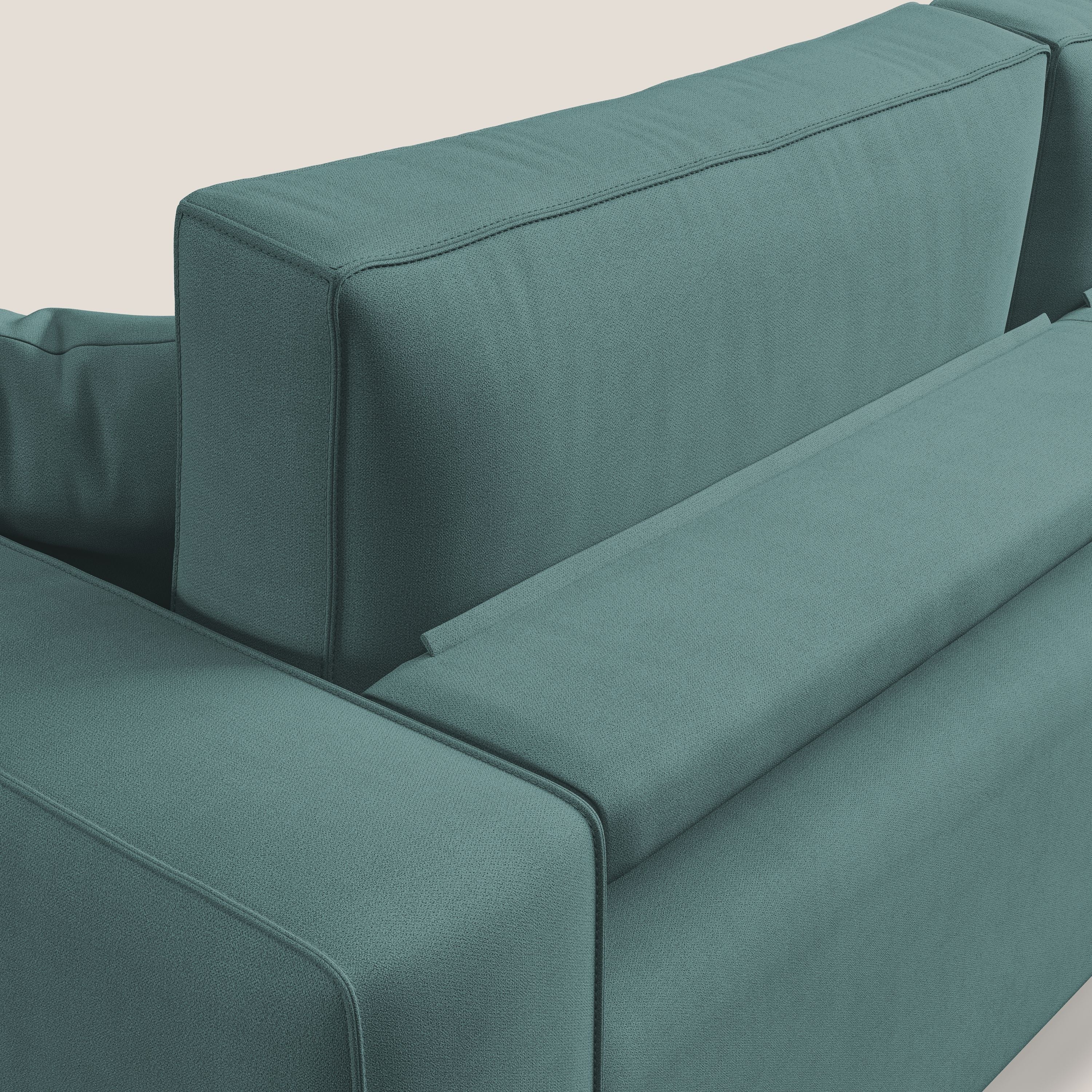 Morfeo canapé avec assise extractible en tissu imperméable T02 bleu canard - Image 8