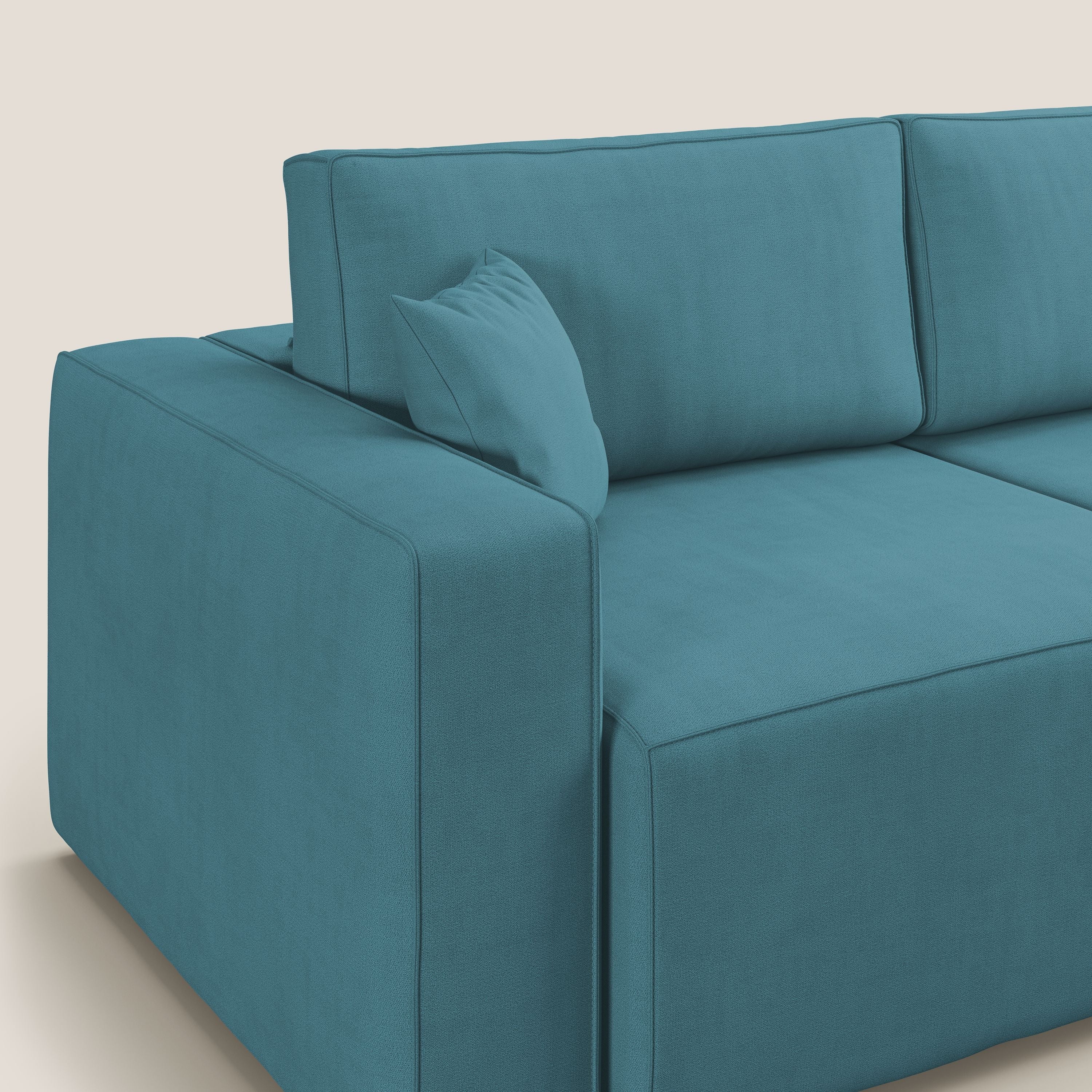 Morfeo canapé avec assise extractible en tissu imperméable T02 bleu ciel - Image 7