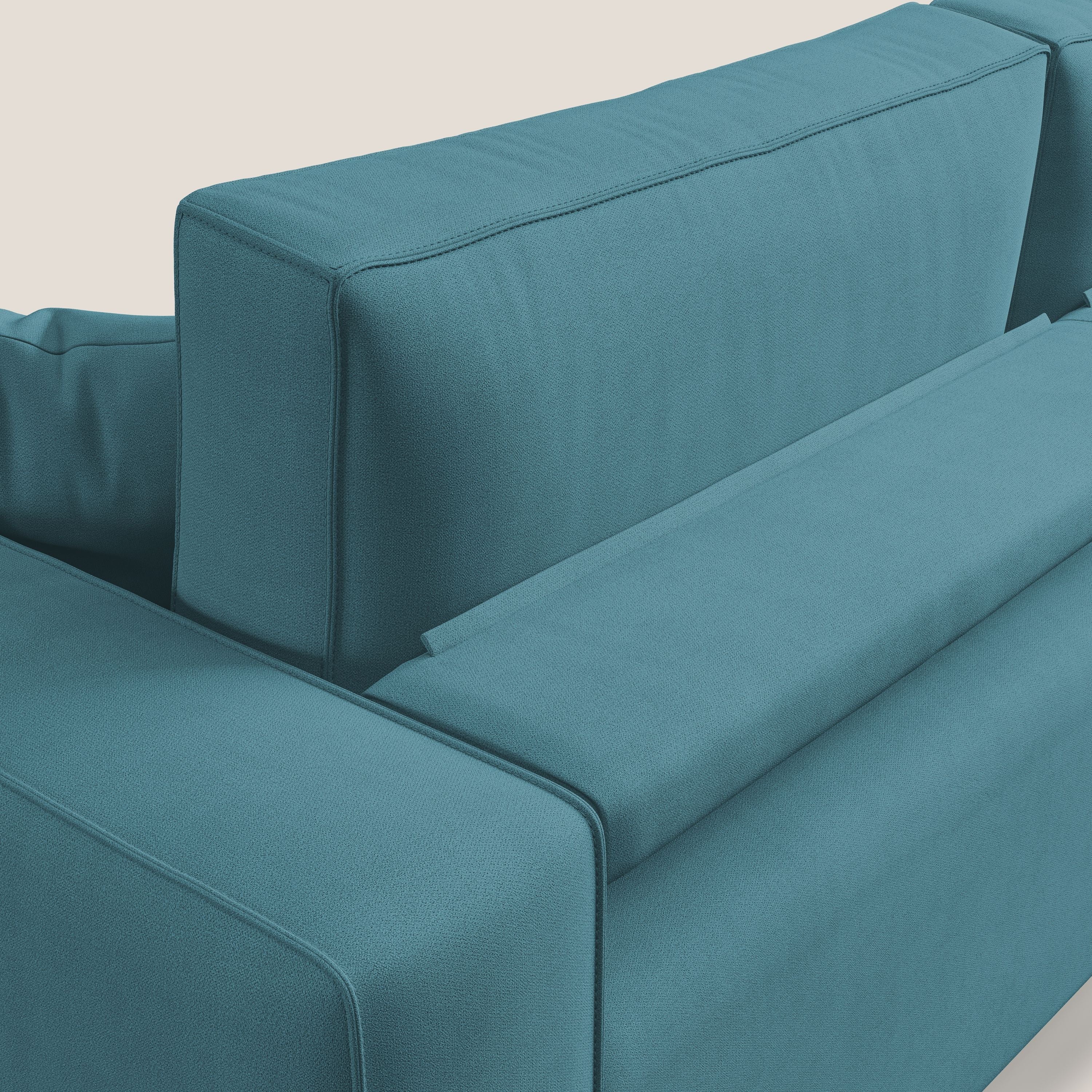 Morfeo canapé avec assise extractible en tissu imperméable T02 bleu ciel - Image 8