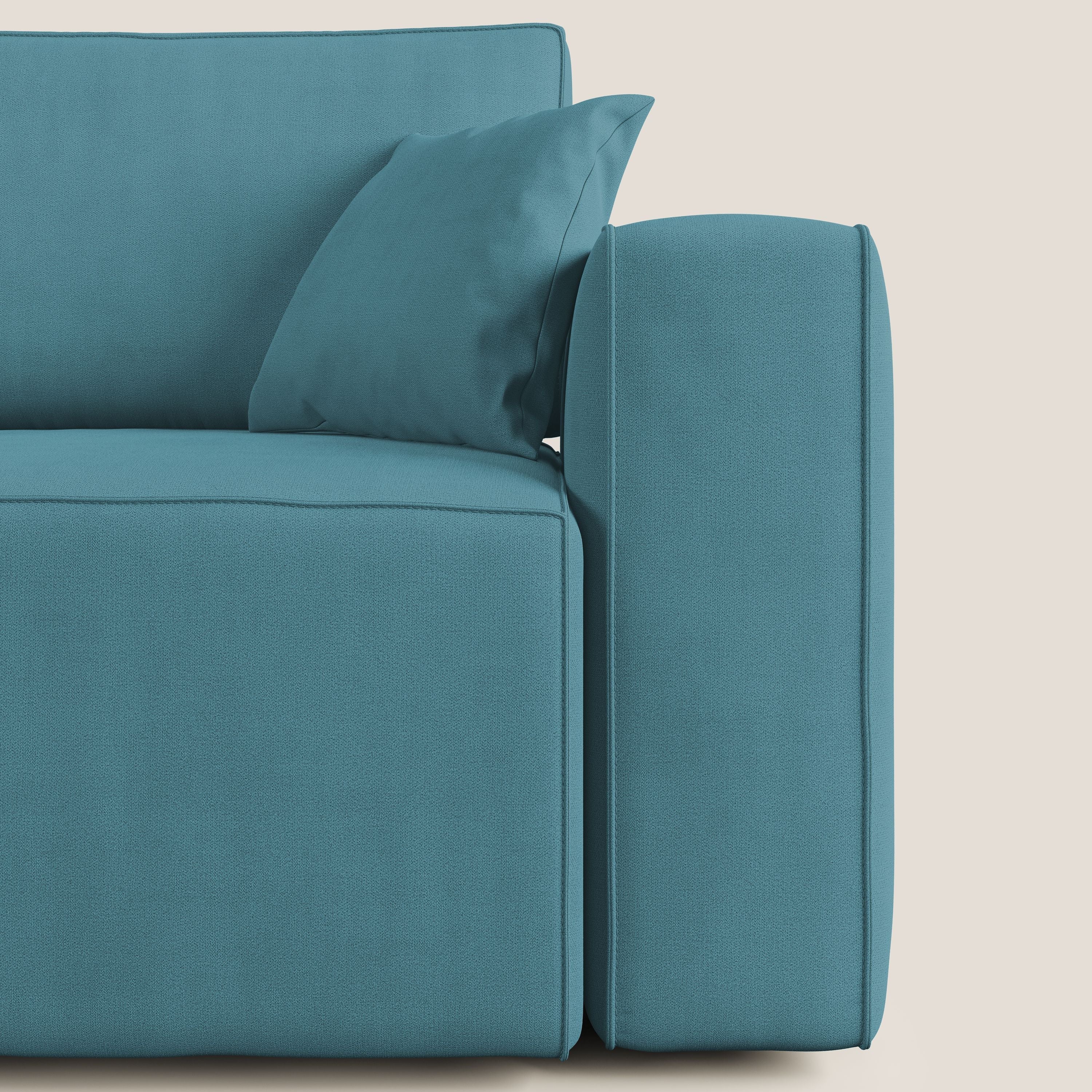 Morfeo canapé avec assise extractible en tissu imperméable T02 bleu ciel - Image 9