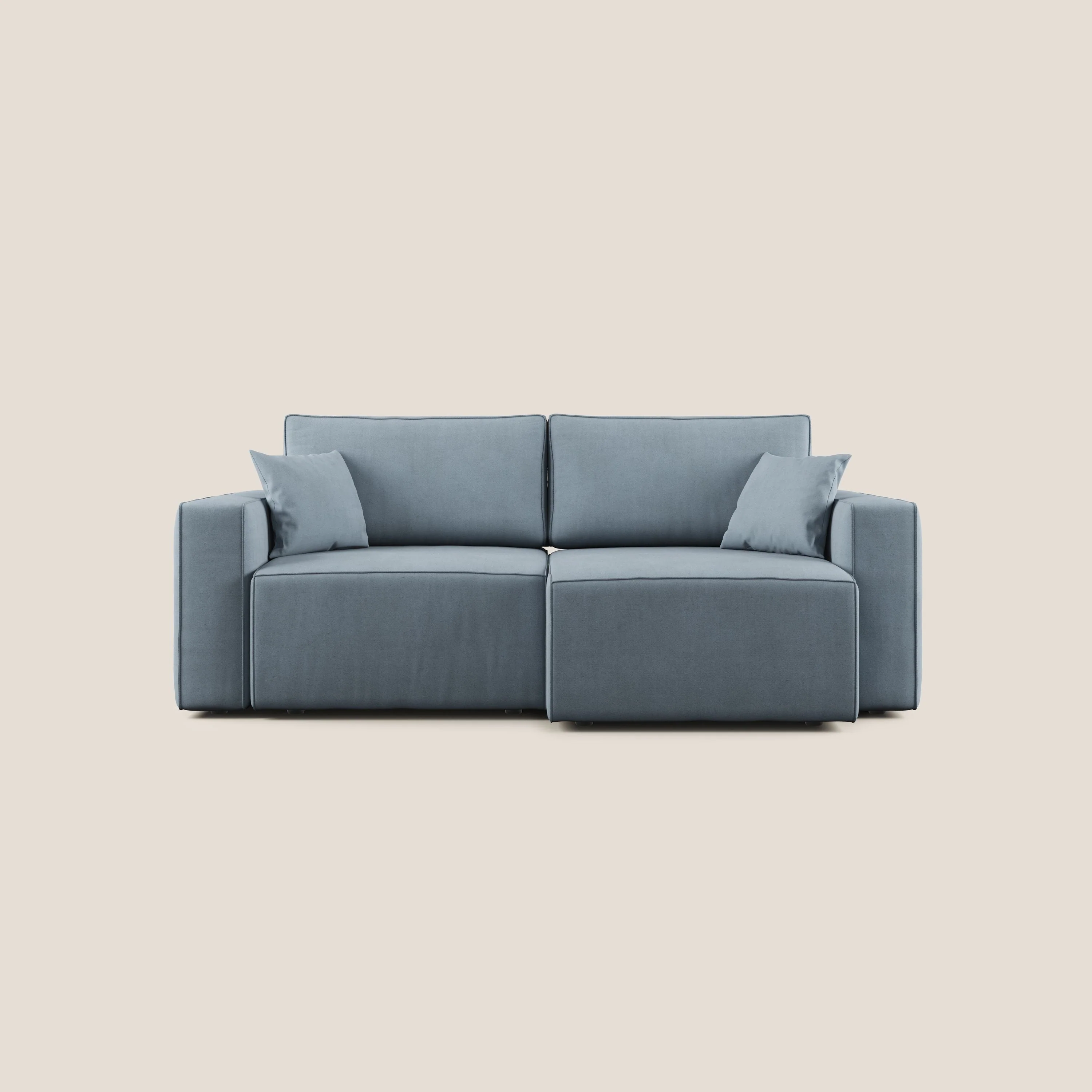 Morfeo canapé avec assise extractible en tissu imperméable T02 bleu pastel - Image 11
