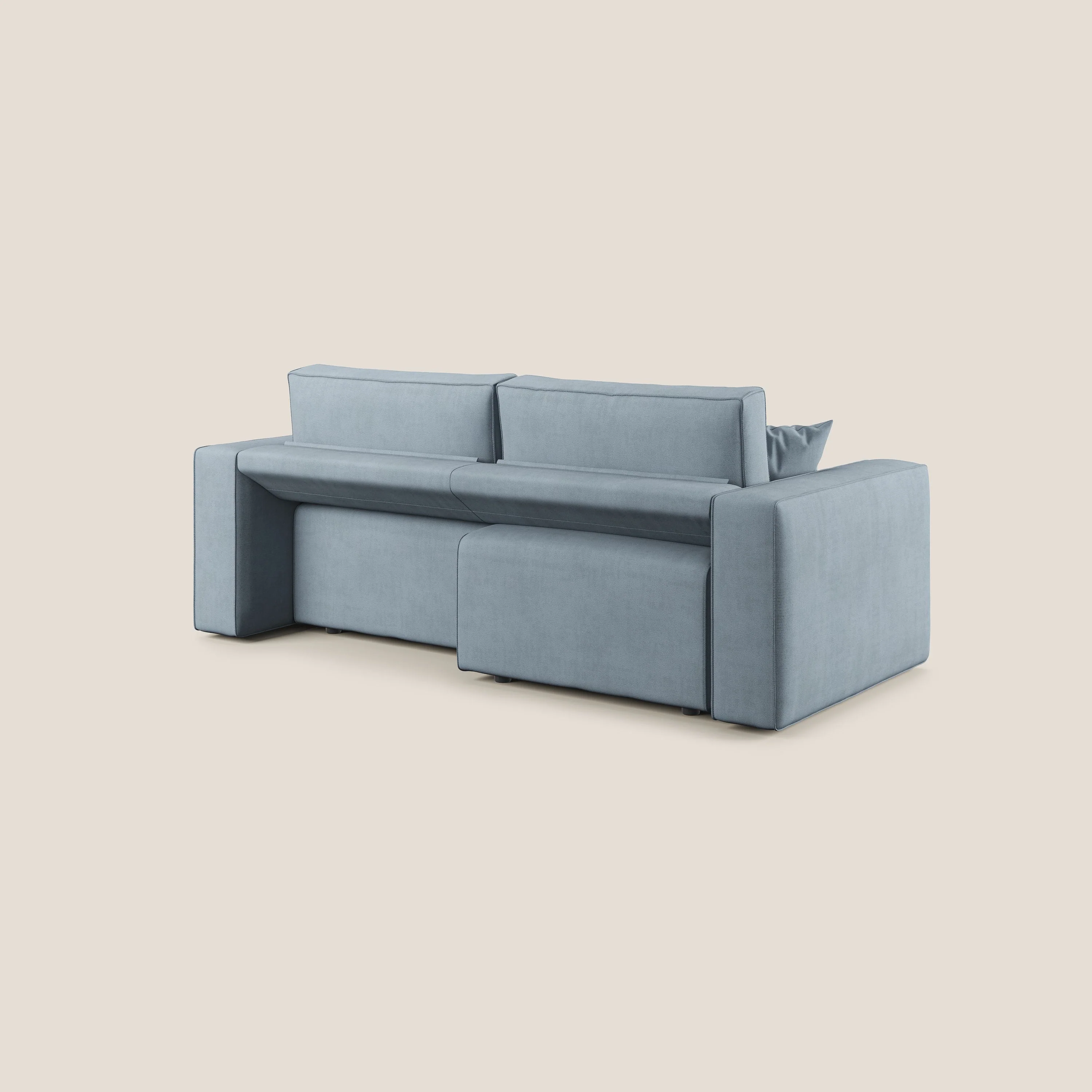 Morfeo canapé avec assise extractible en tissu imperméable T02 bleu pastel - Image 13
