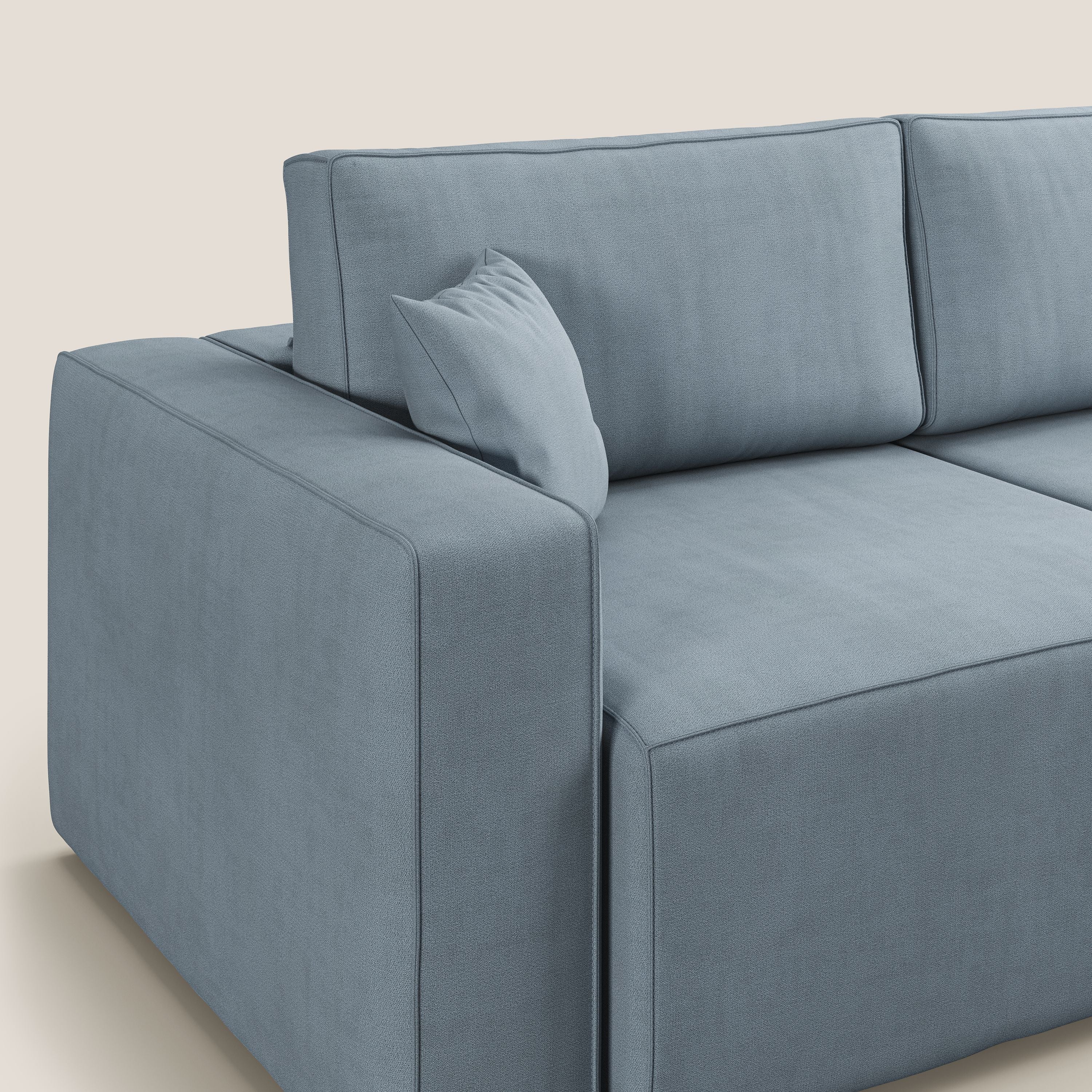 Morfeo canapé avec assise extractible en tissu imperméable T02 bleu pastel - Image 8