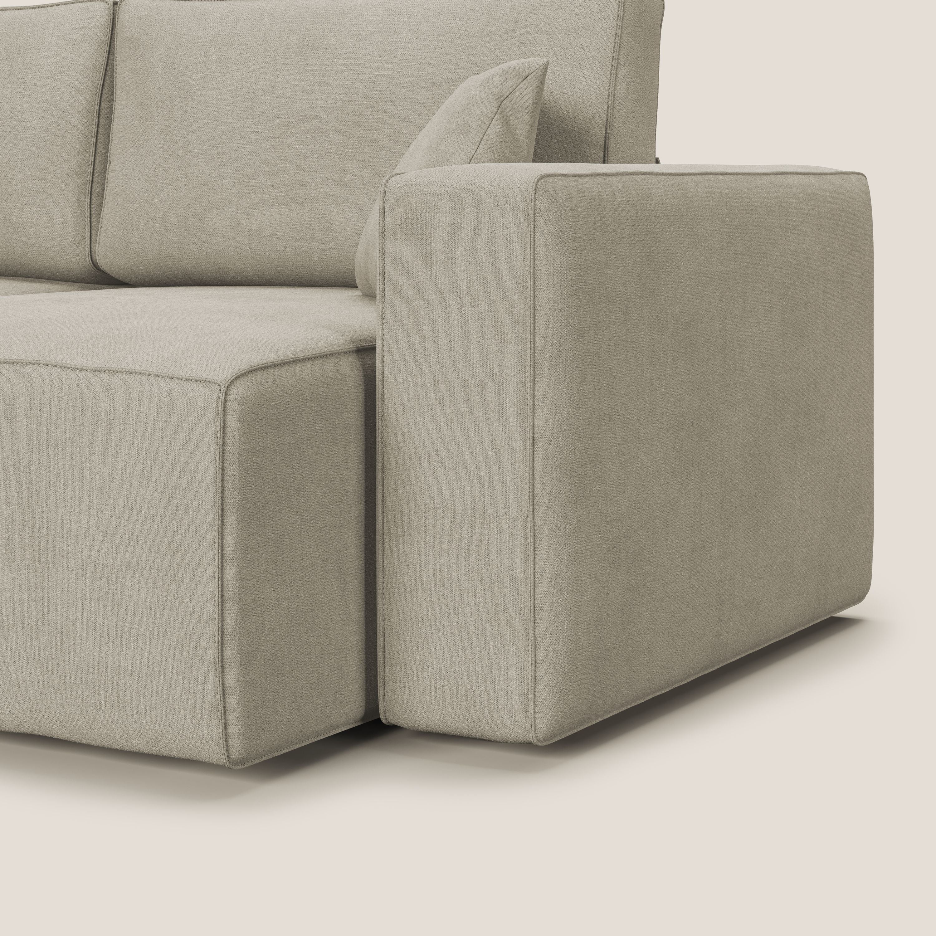 Morfeo canapé avec assise extractible en tissu imperméable T02 crème - Image 14