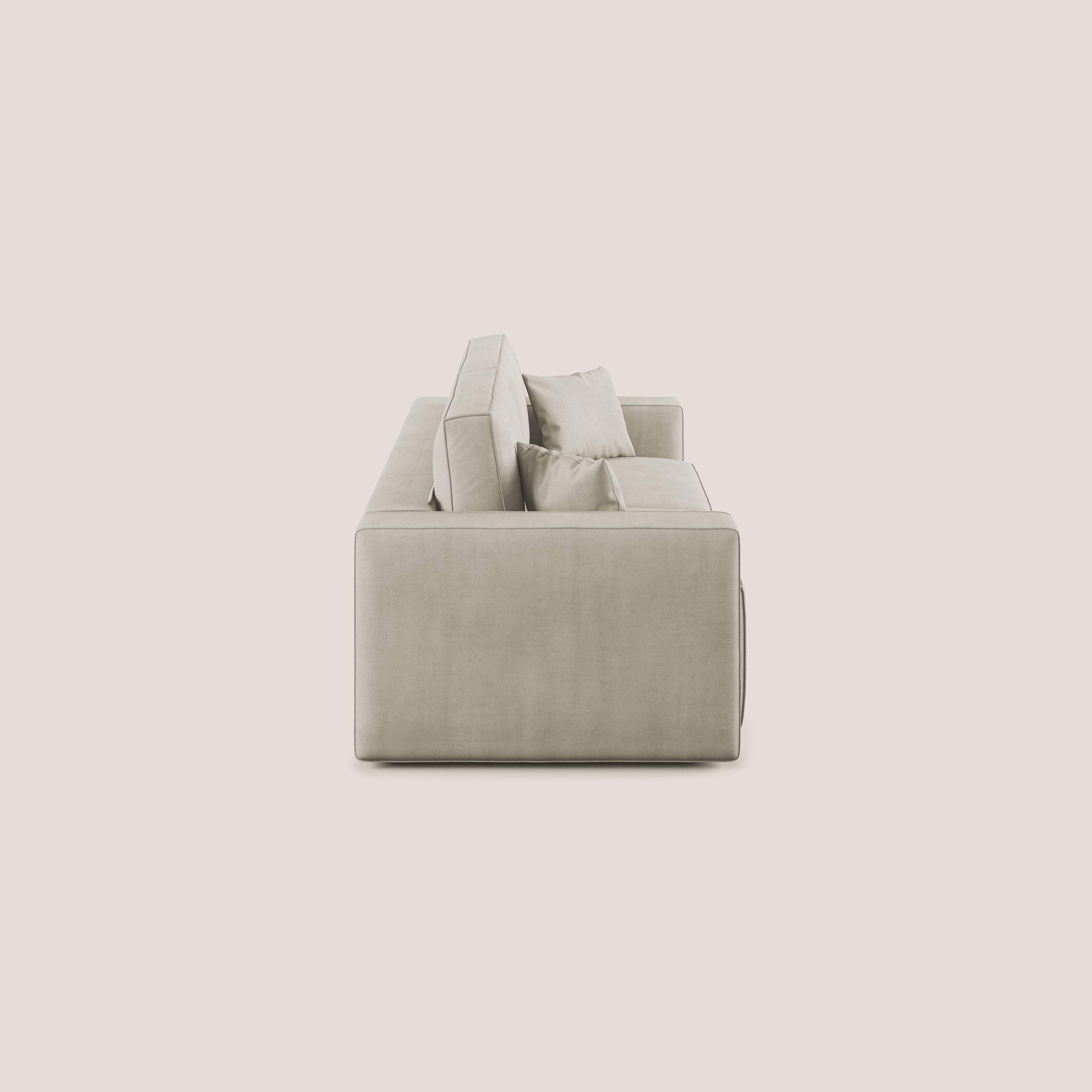 Morfeo canapé avec assise extractible en tissu imperméable T02 crème - Image 5