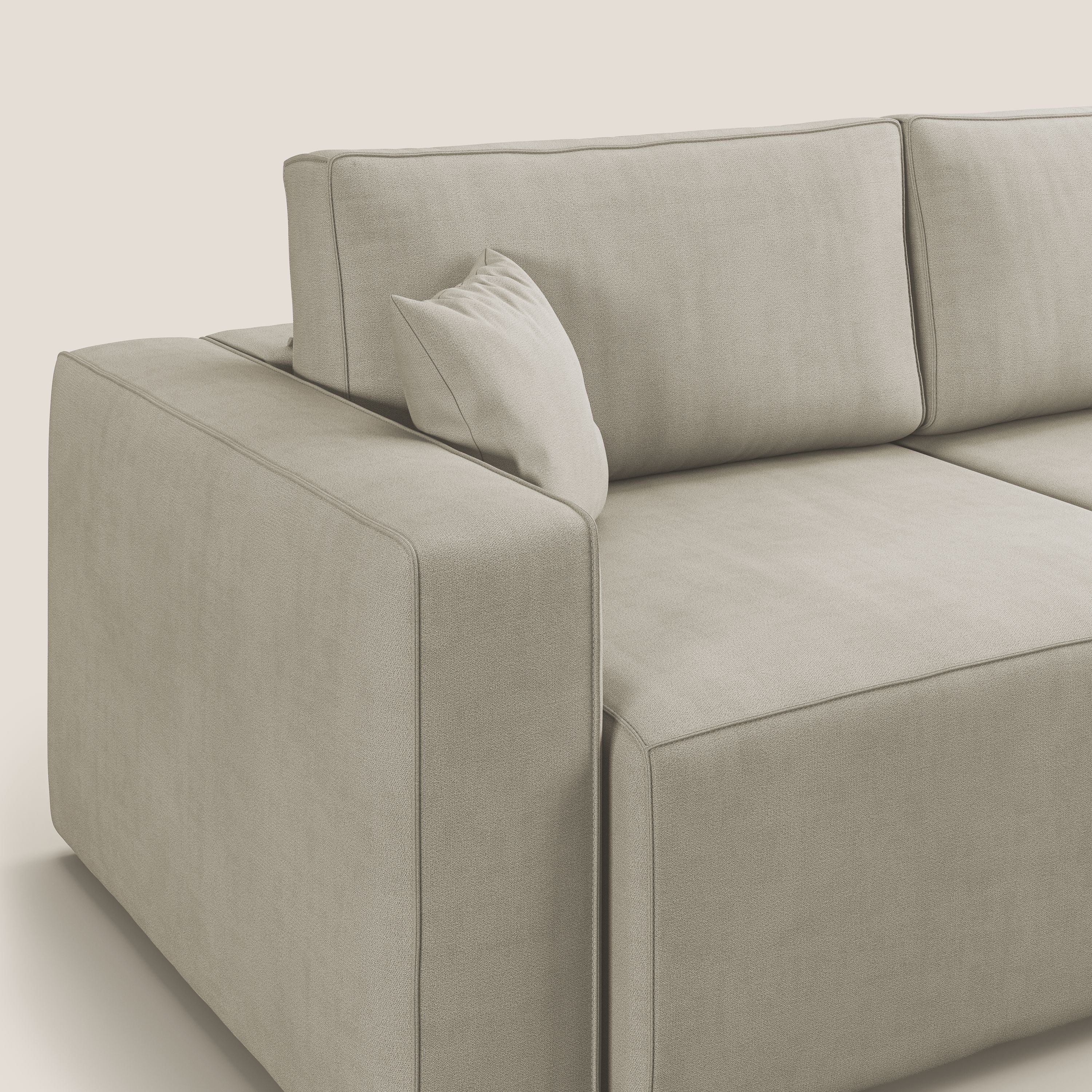 Morfeo canapé avec assise extractible en tissu imperméable T02 crème - Image 7