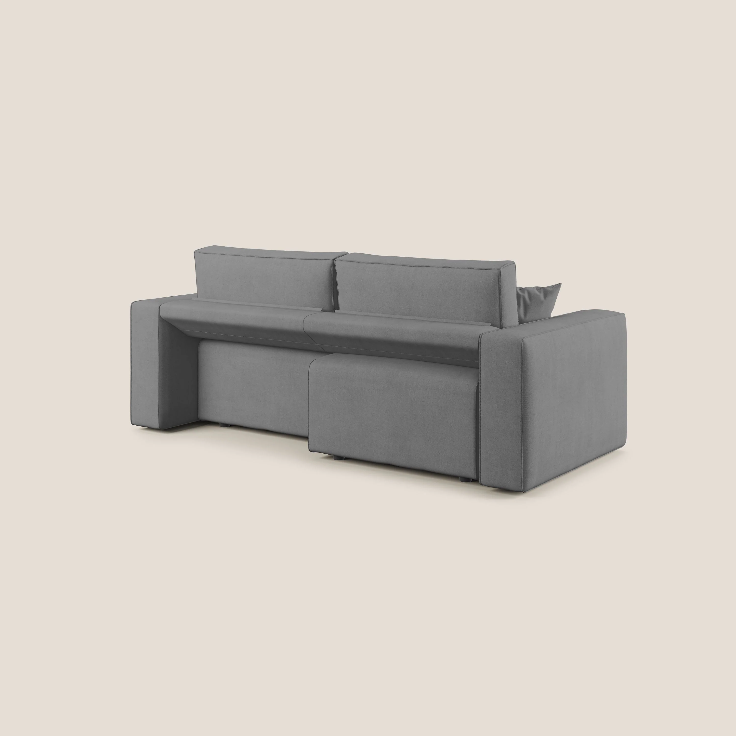 Morfeo canapé avec assise extractible en tissu imperméable T02 gris - Image 12