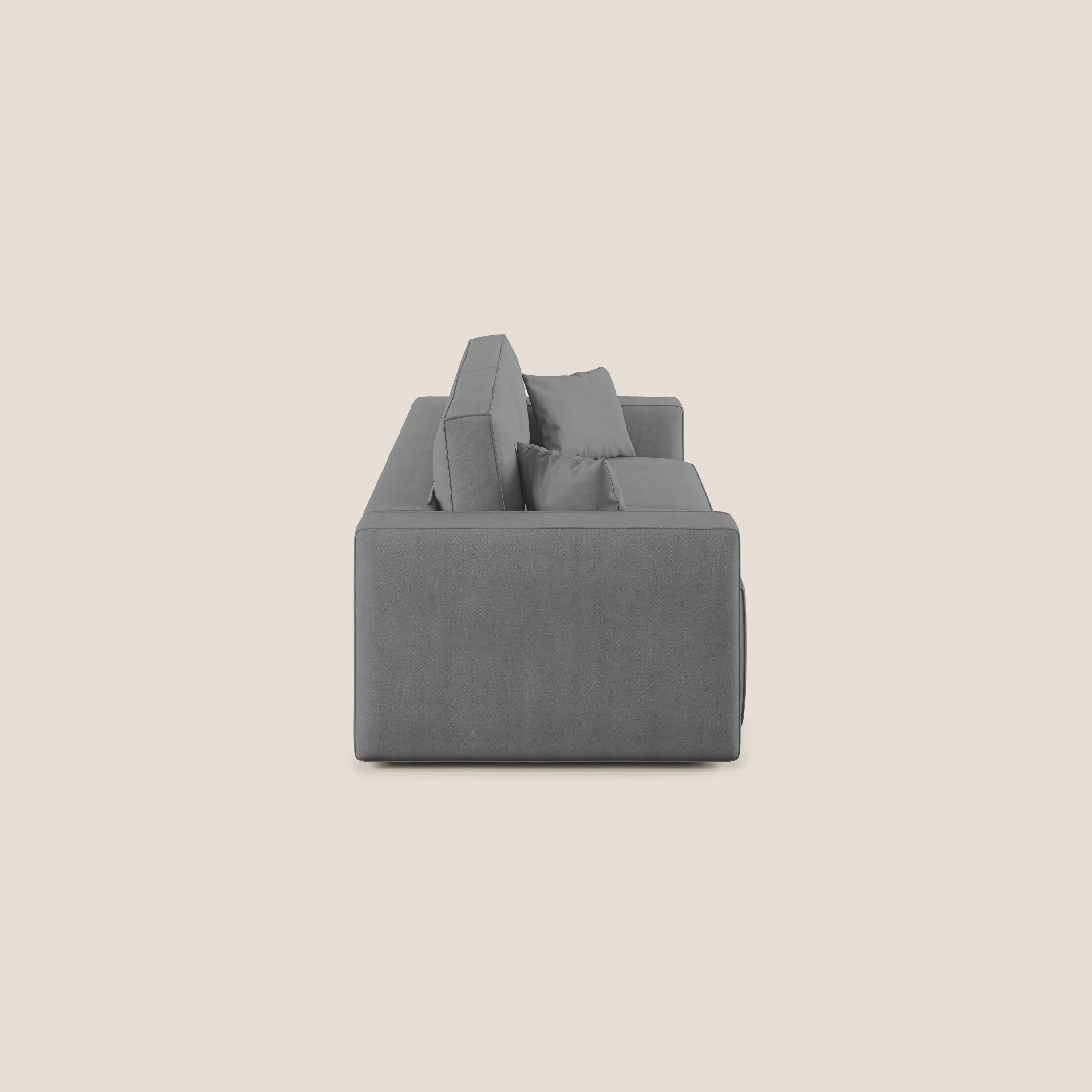 Morfeo canapé avec assise extractible en tissu imperméable T02 gris - Image 5