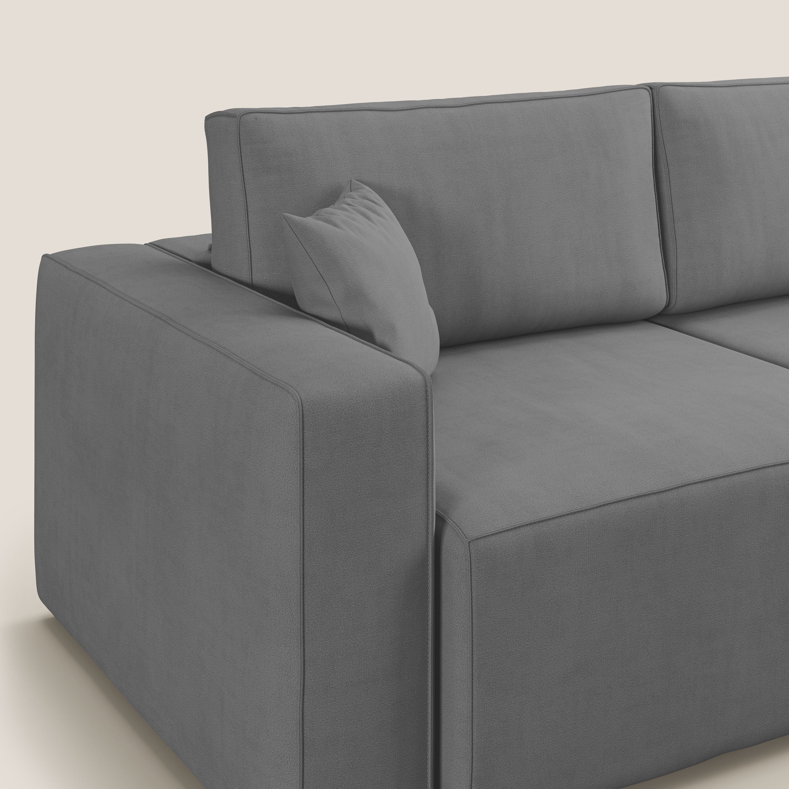 Morfeo canapé avec assise extractible en tissu imperméable T02 gris - Image 7