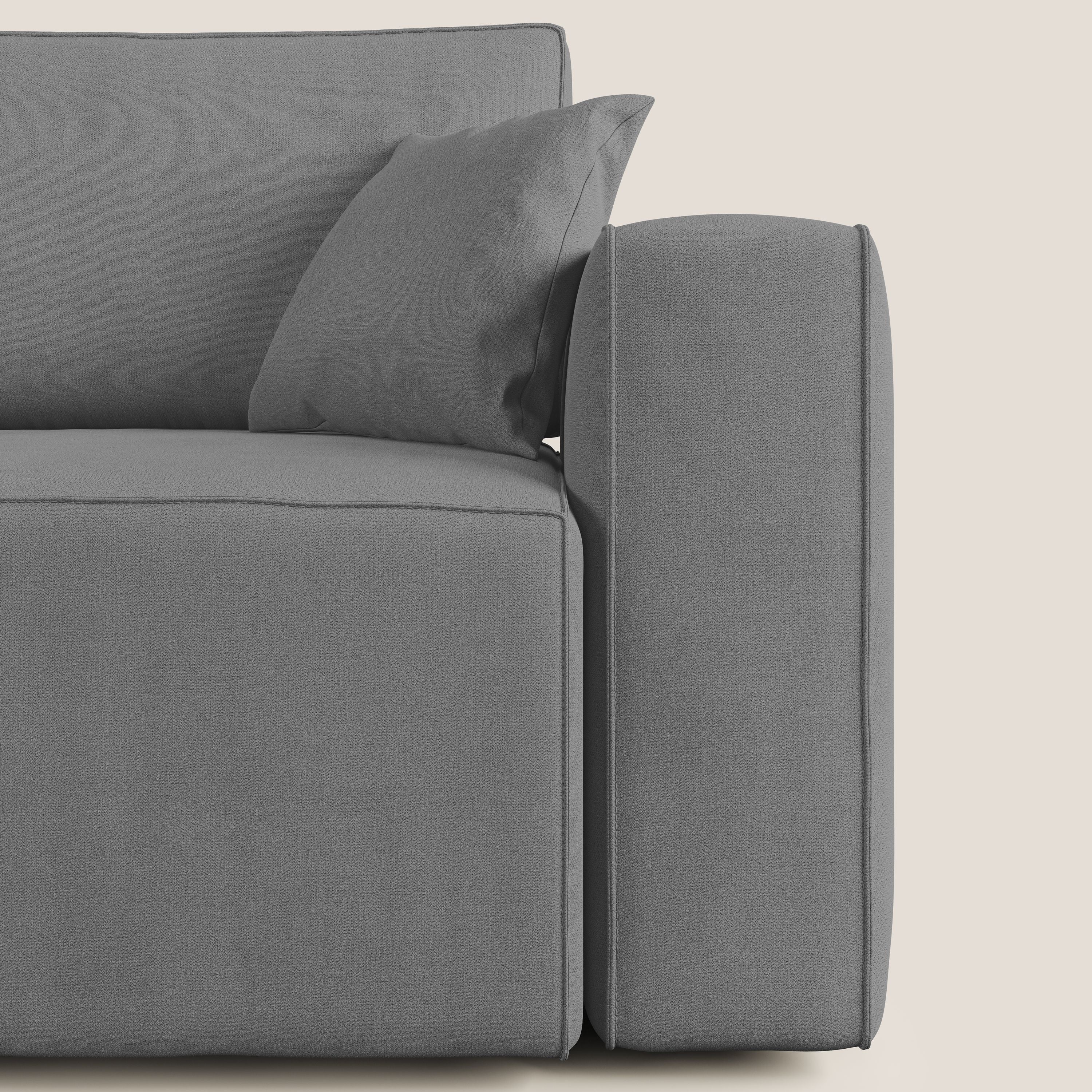 Morfeo canapé avec assise extractible en tissu imperméable T02 gris - Image 9