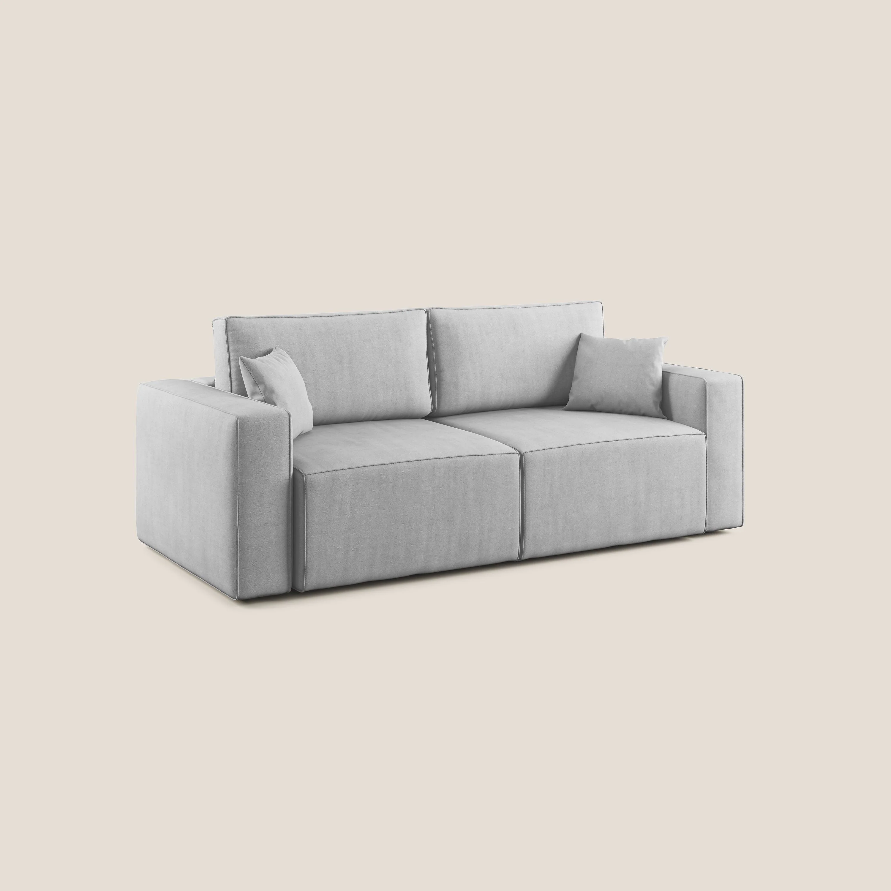 Morfeo canapé avec assise extractible en tissu imperméable T02 gris clair - Image 3