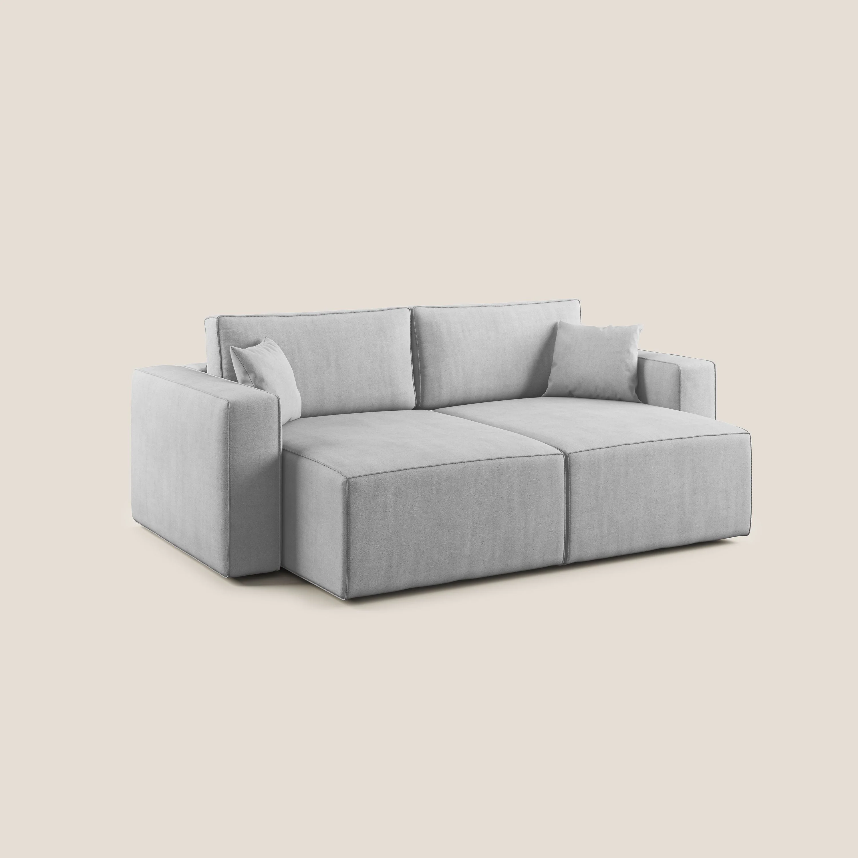 Morfeo canapé avec assise extractible en tissu imperméable T02 gris clair - Image 4