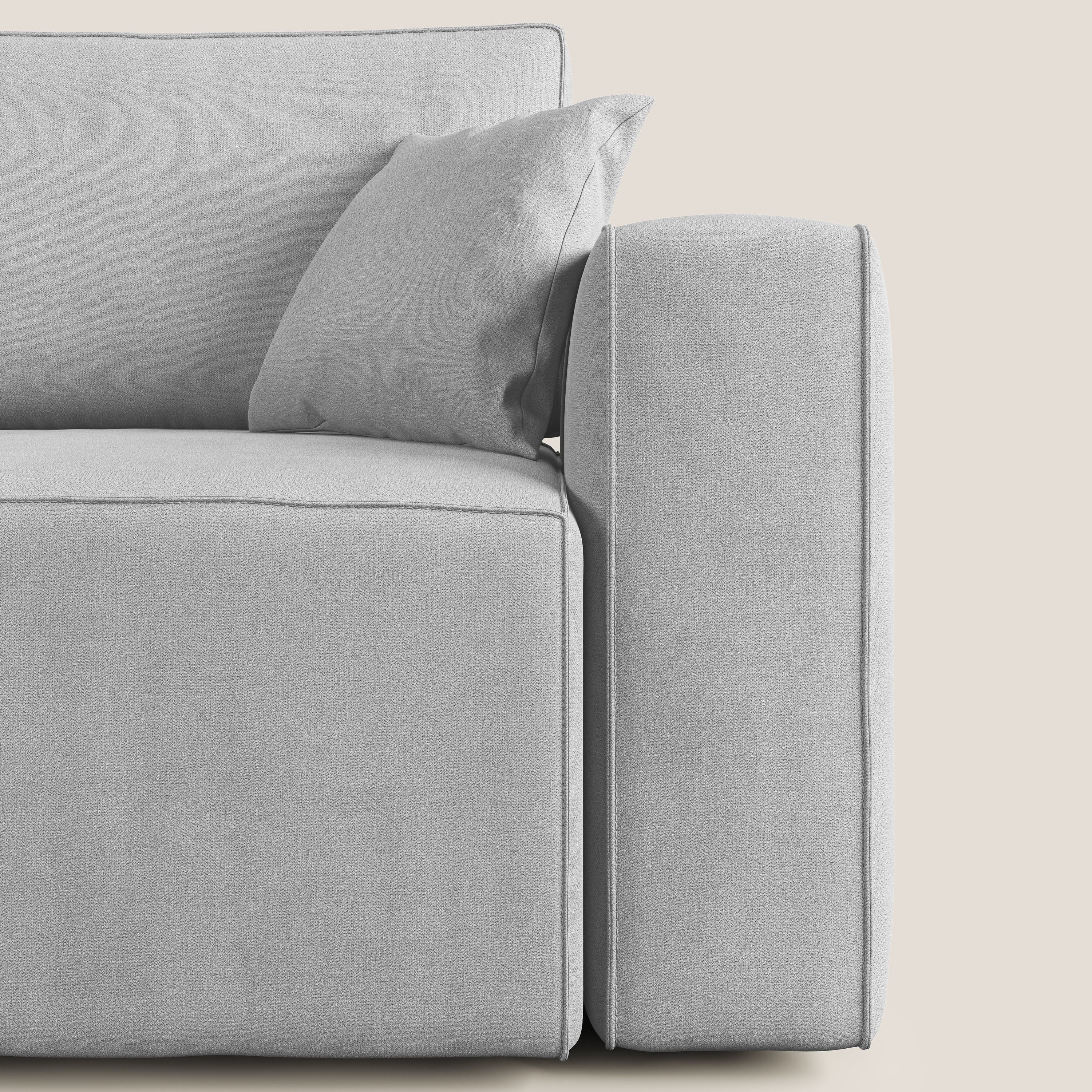 Morfeo canapé avec assise extractible en tissu imperméable T02 gris clair - Image 9