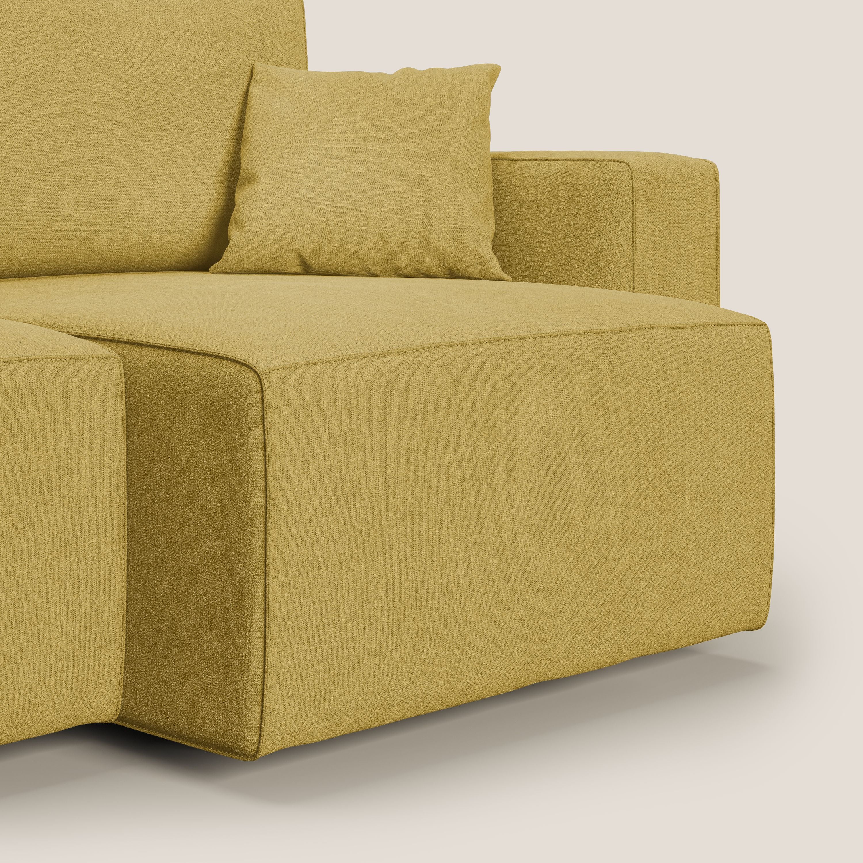 Morfeo canapé avec assise extractible en tissu imperméable T02 jaune - Image 13