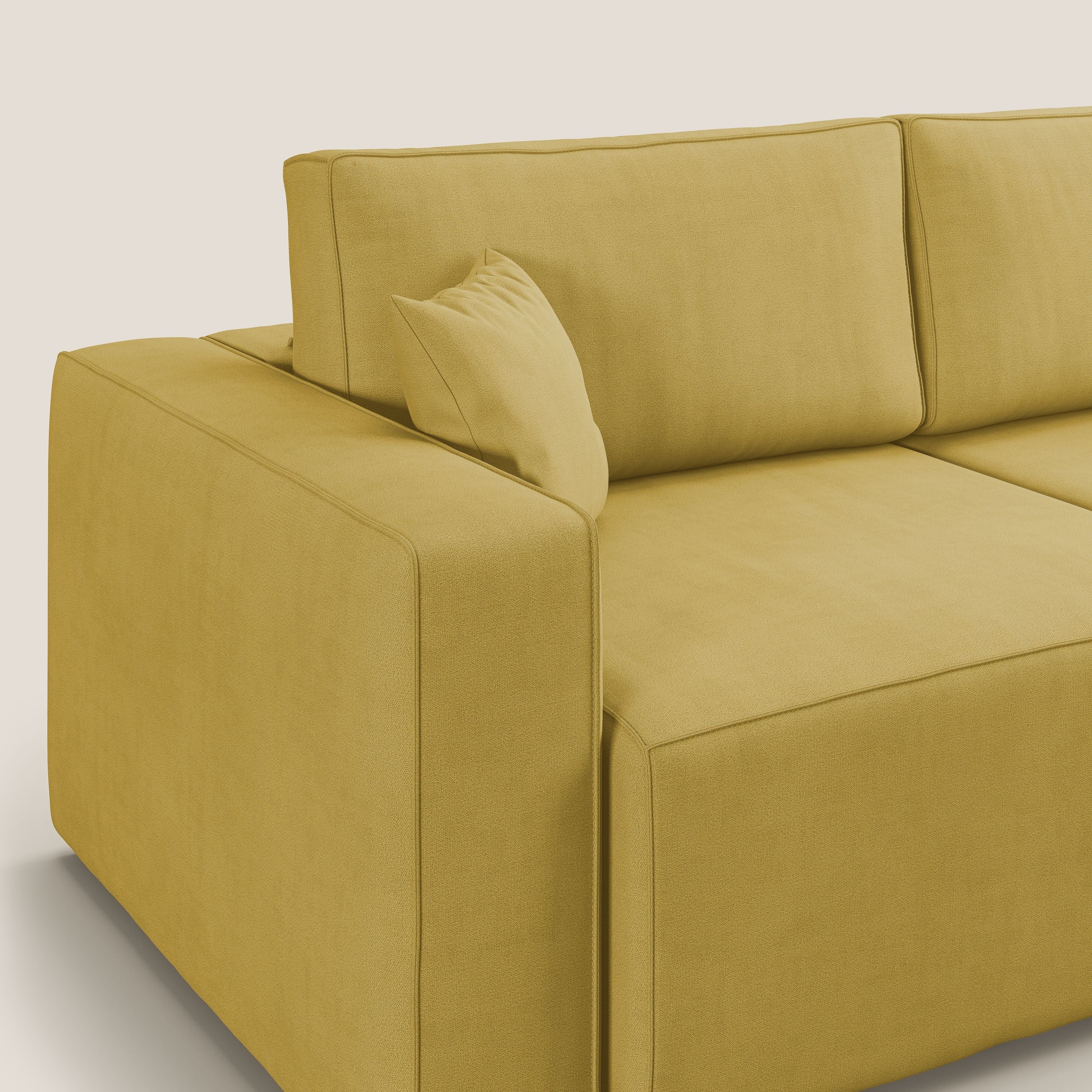 Morfeo canapé avec assise extractible en tissu imperméable T02 jaune - Image 7
