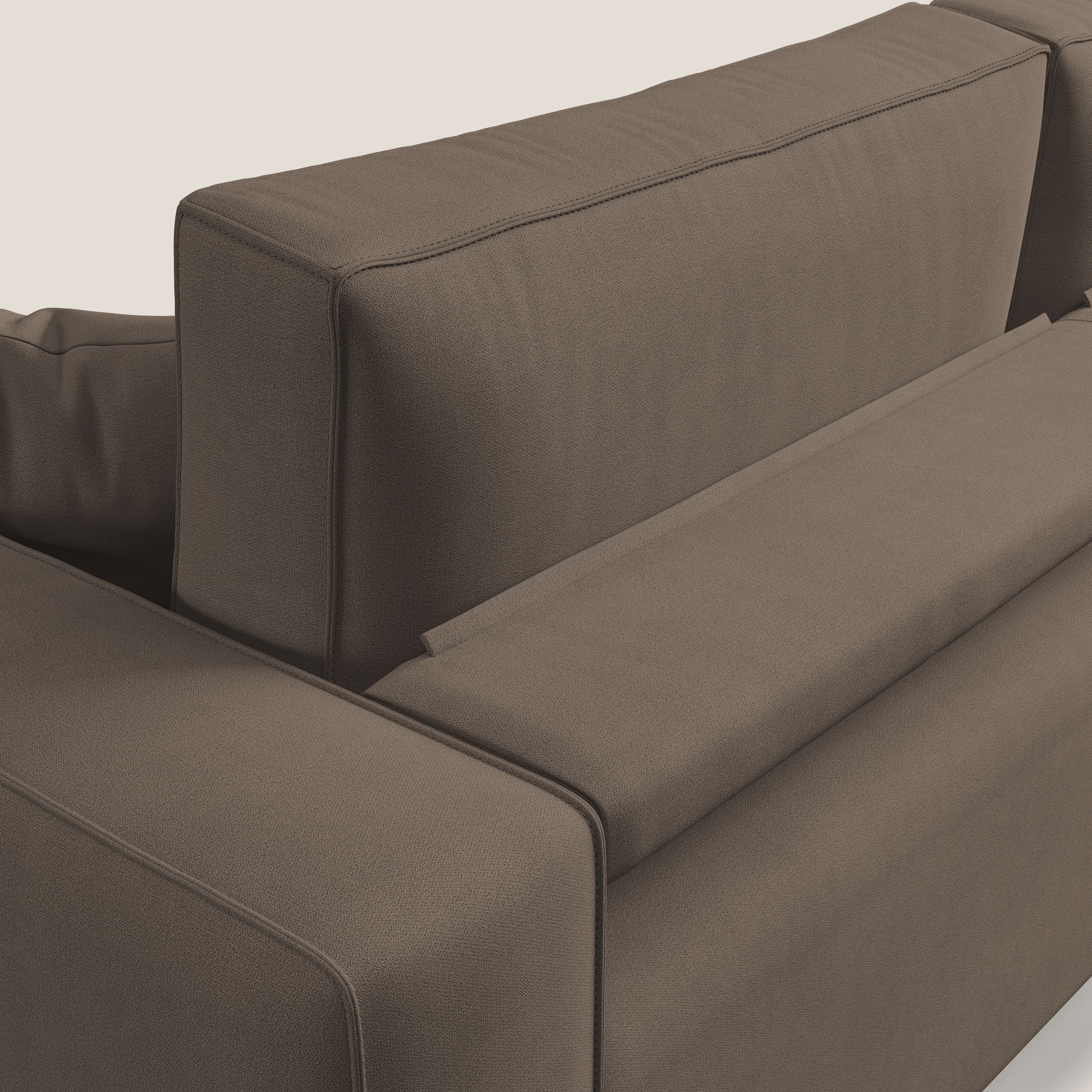 Morfeo canapé avec assise extractible en tissu imperméable T02 marron - Image 8