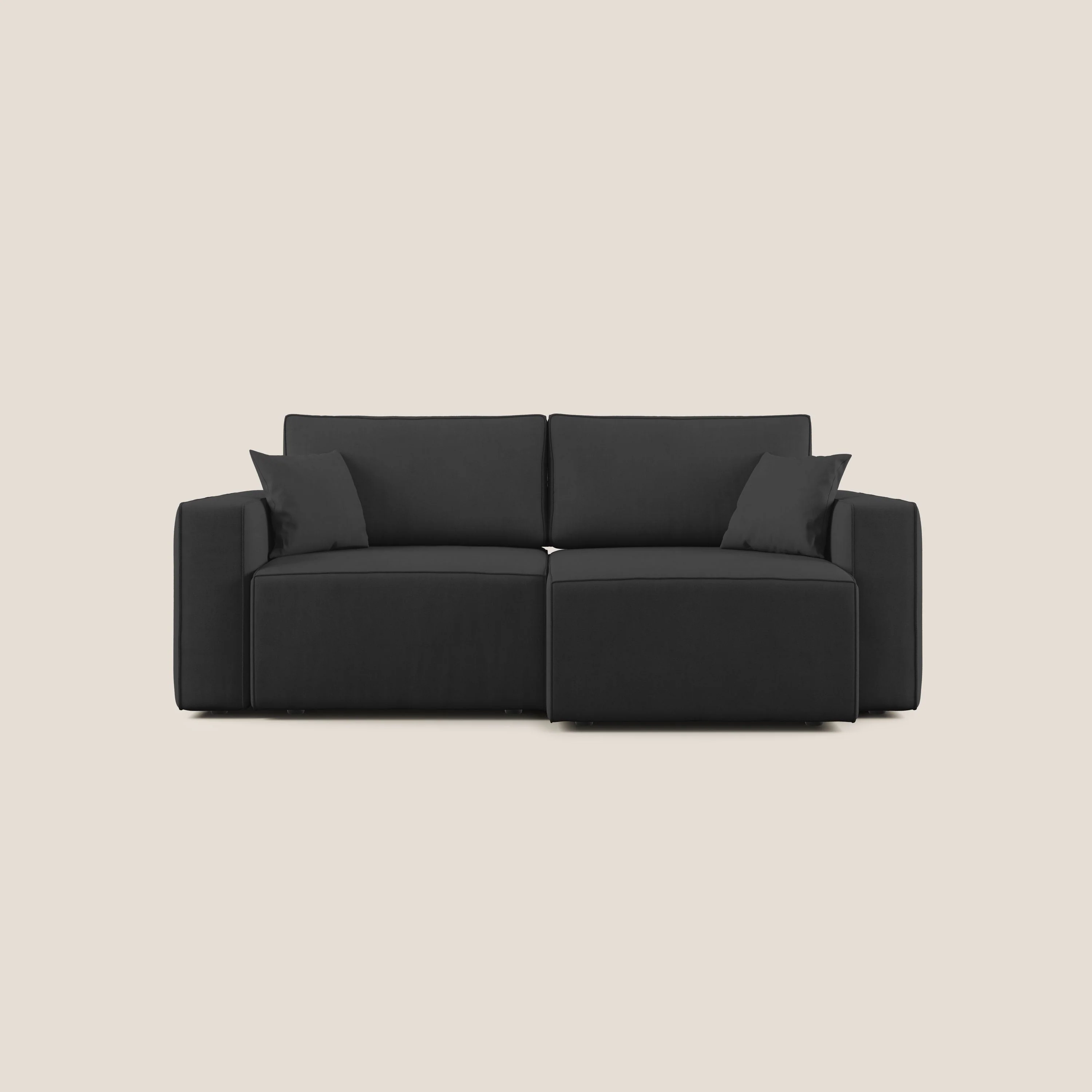 Morfeo canapé avec assise extractible en tissu imperméable T02 noir - Image 10