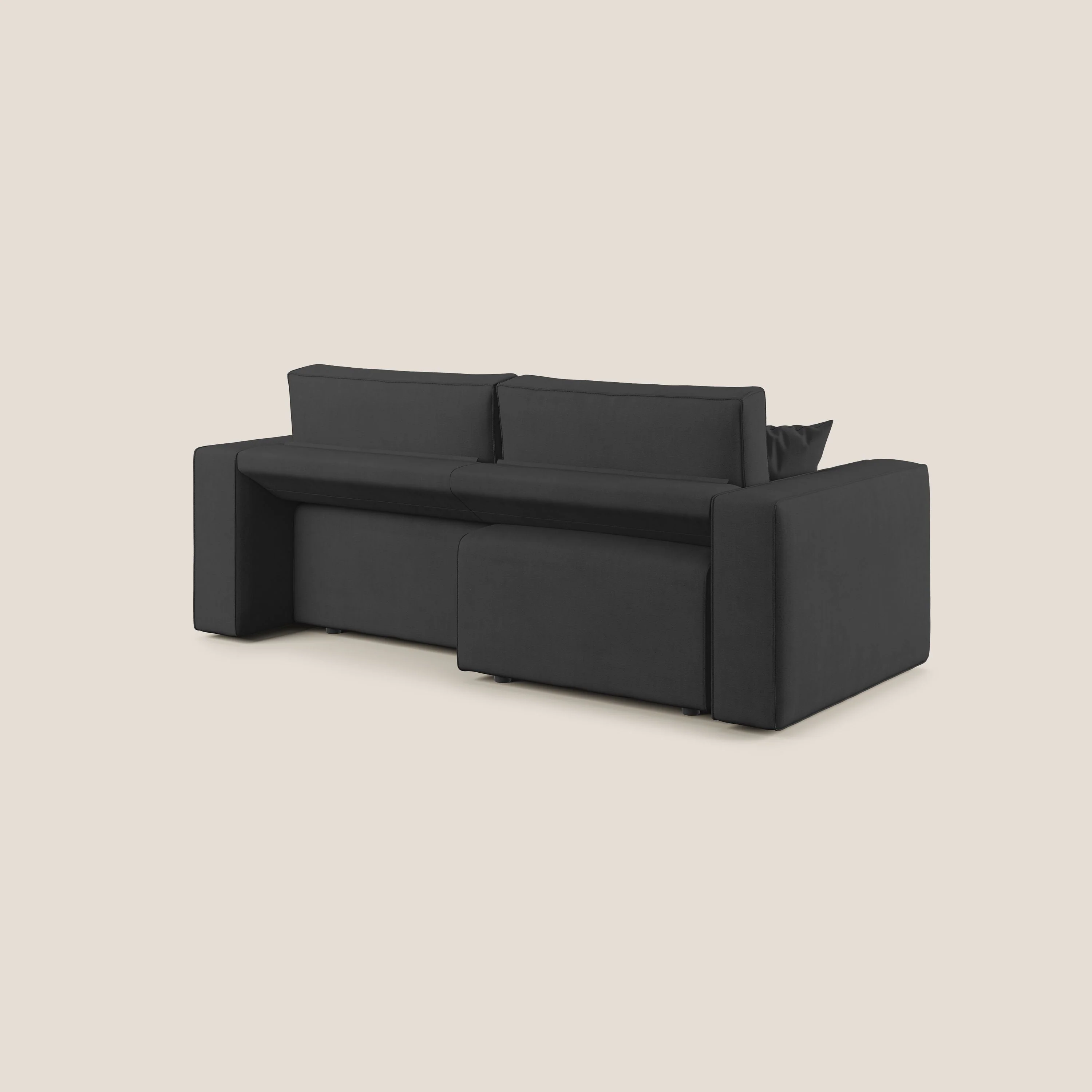 Morfeo canapé avec assise extractible en tissu imperméable T02 noir - Image 12