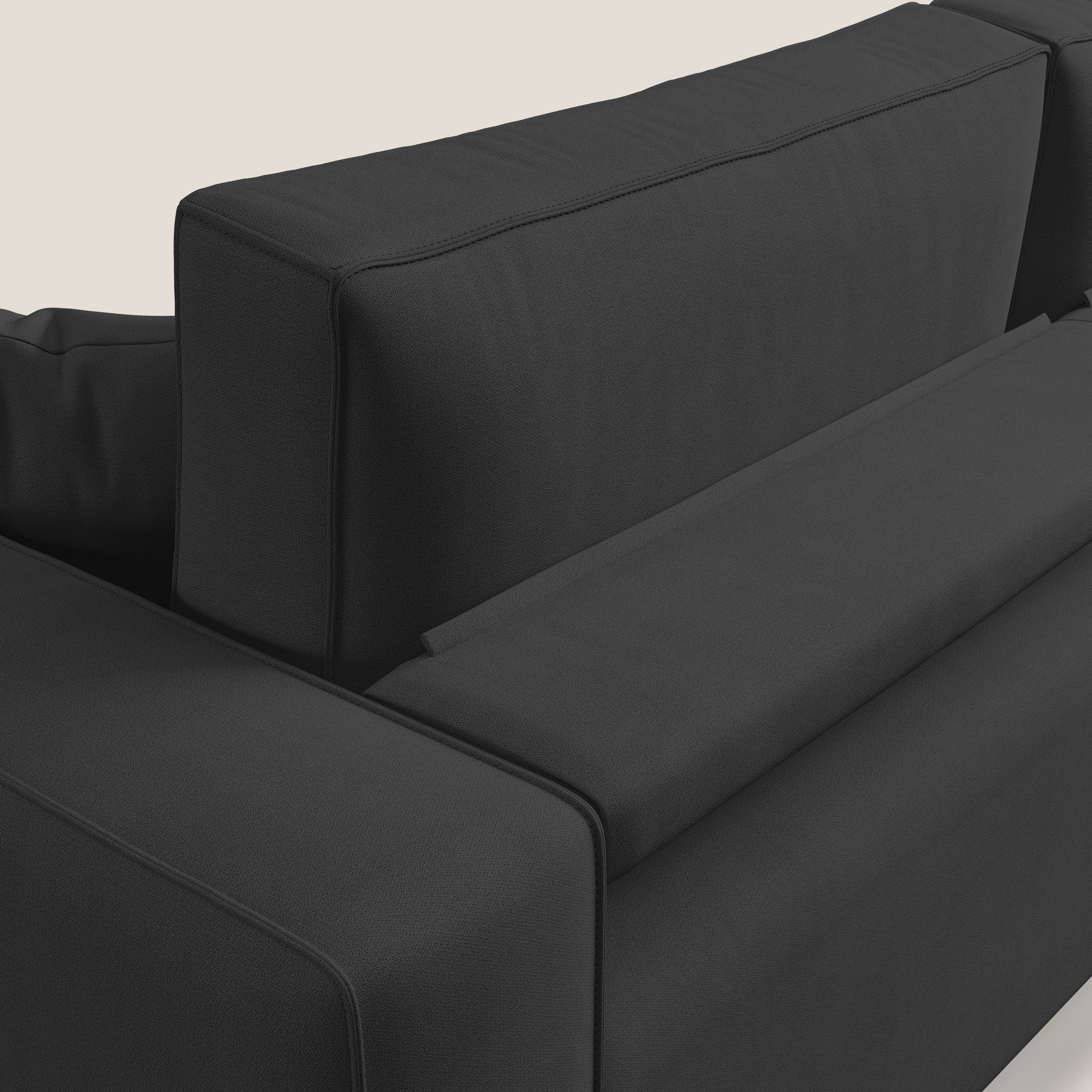 Morfeo canapé avec assise extractible en tissu imperméable T02 noir - Image 8