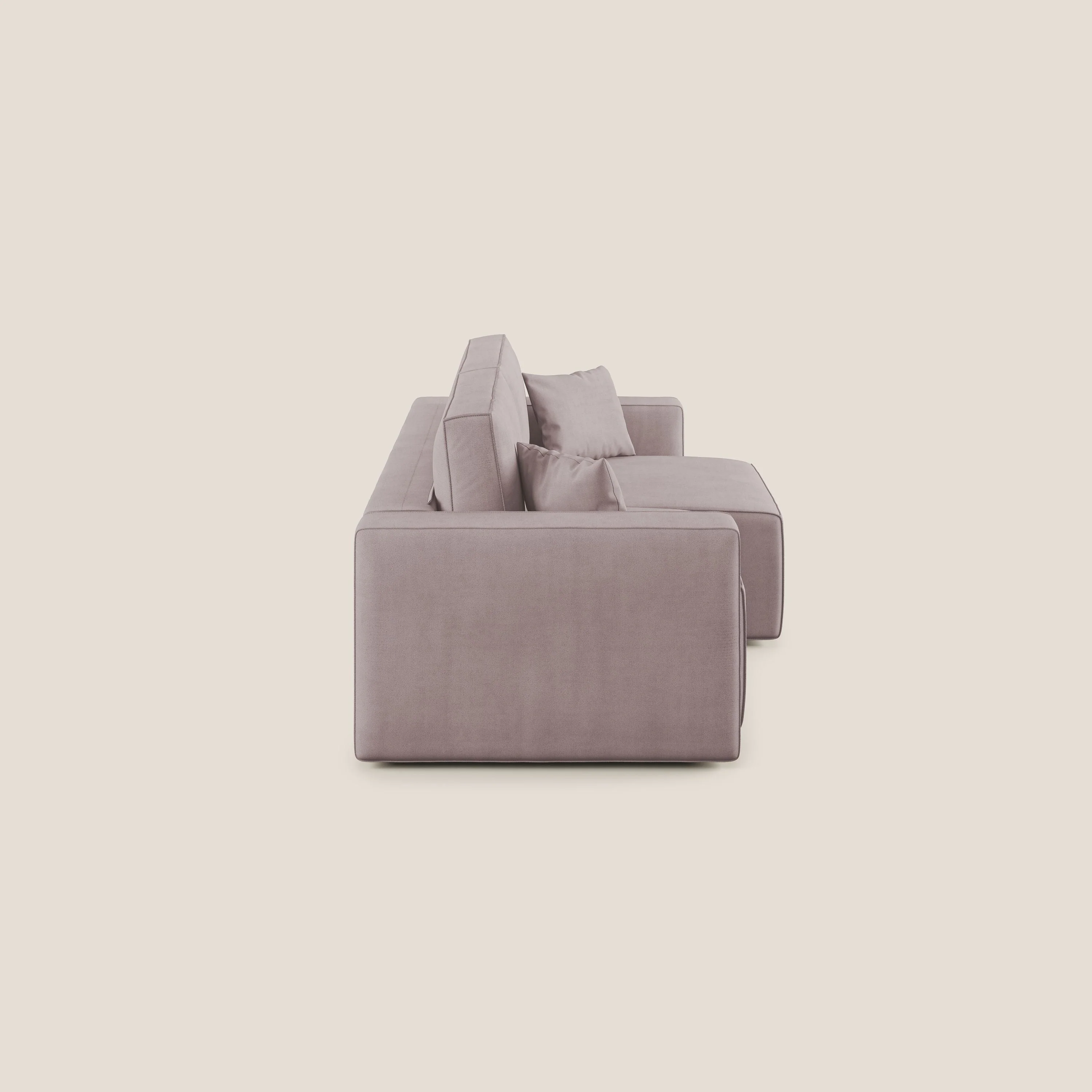 Morfeo canapé avec assise extractible en tissu imperméable T02 rose - Image 11