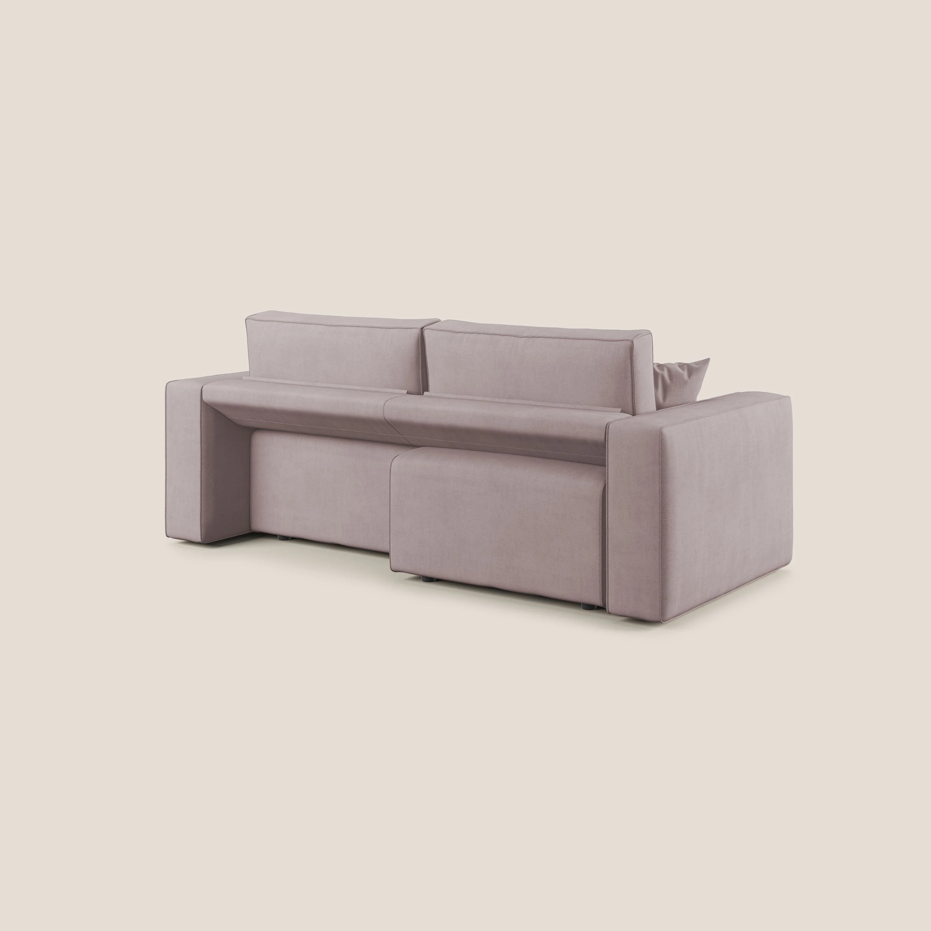 Morfeo canapé avec assise extractible en tissu imperméable T02 rose - Image 12