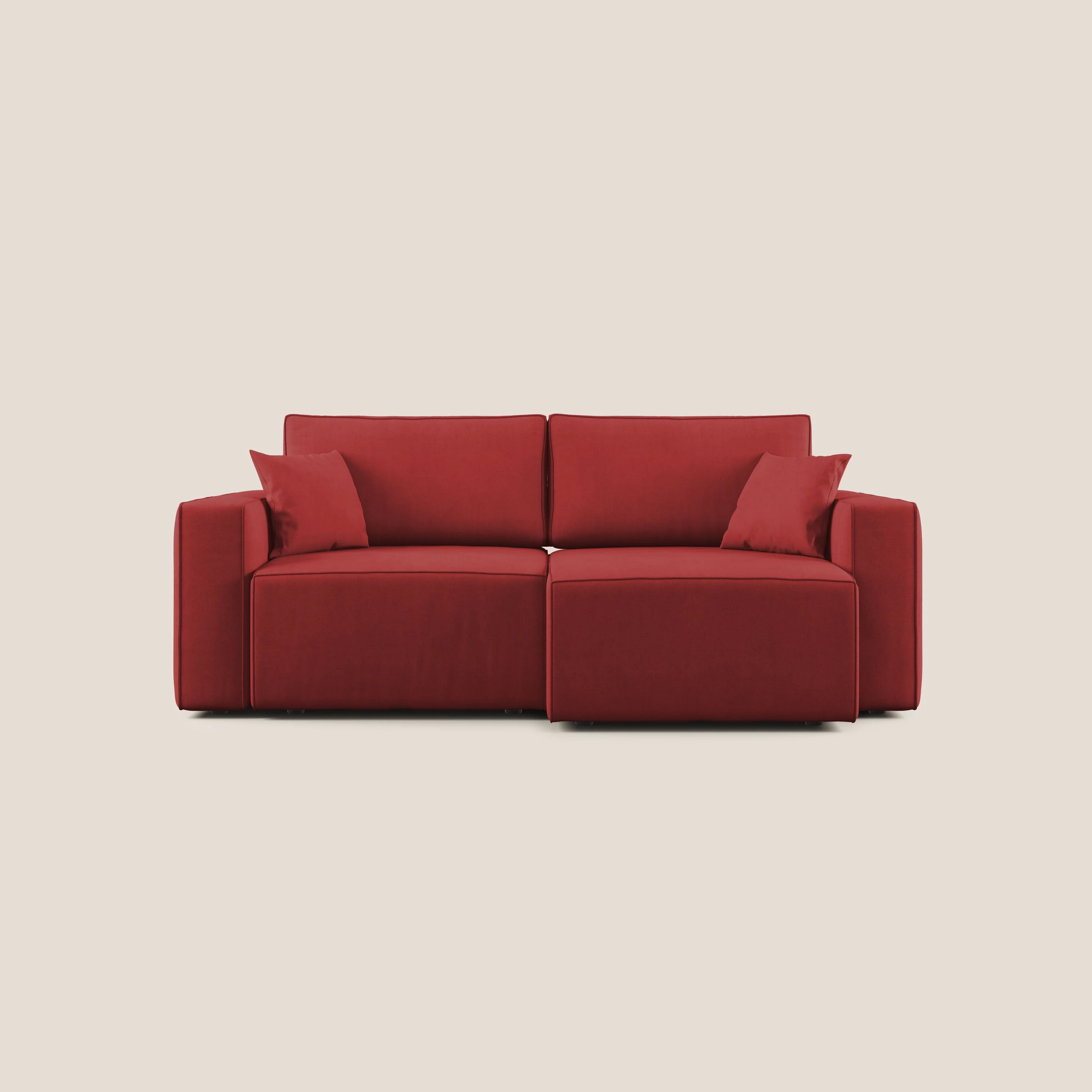 Morfeo canapé avec assise extractible en tissu imperméable T02 rouge - Image 10