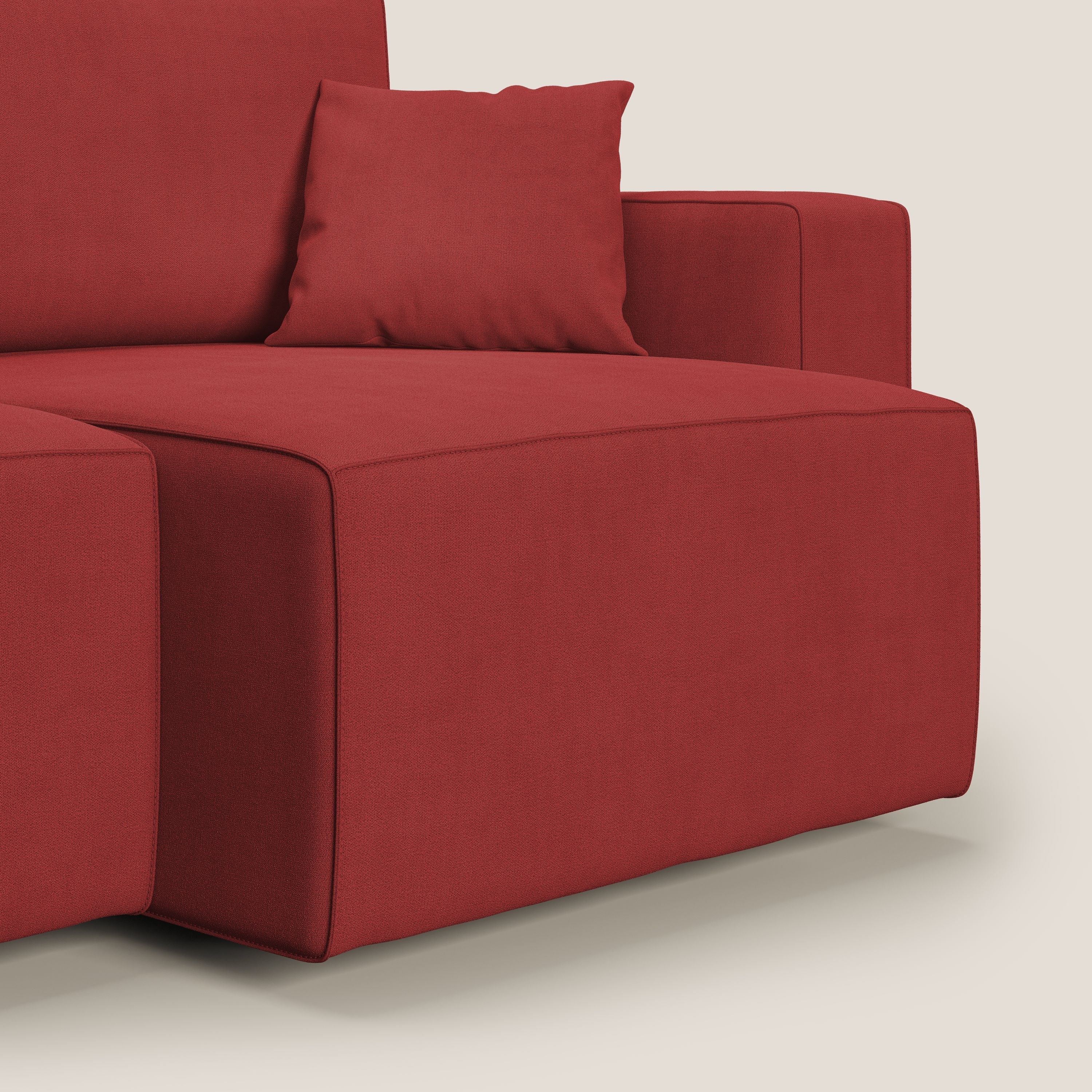 Morfeo canapé avec assise extractible en tissu imperméable T02 rouge - Image 13
